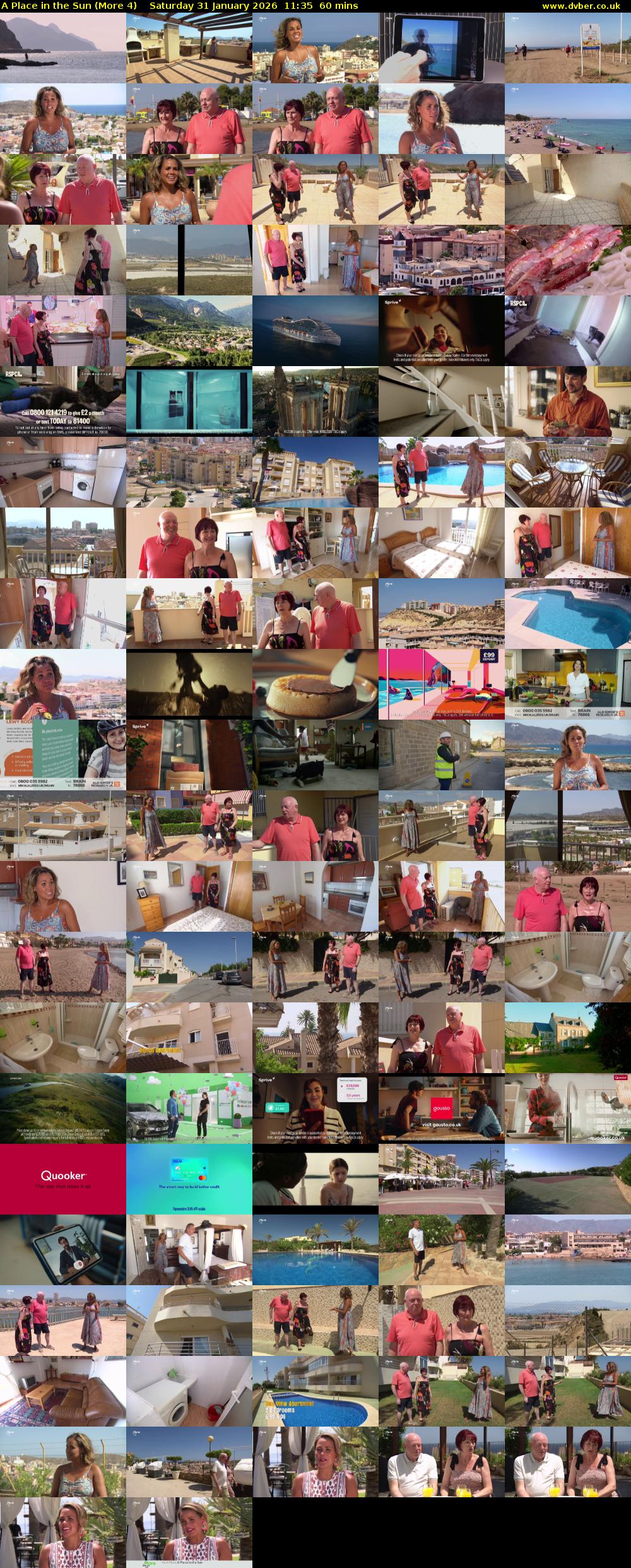 A Place in the Sun (More 4) Saturday 31 January 2026 11:35 - 12:35