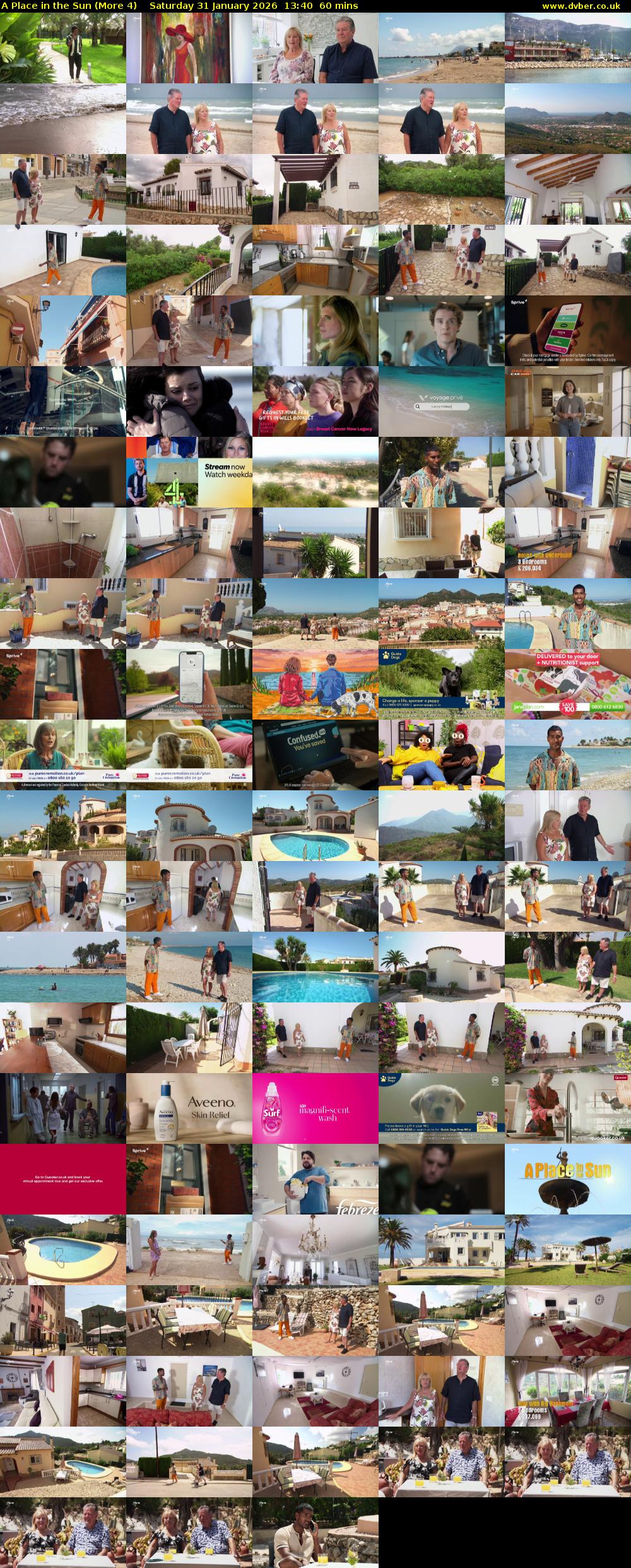 A Place in the Sun (More 4) Saturday 31 January 2026 13:40 - 14:40