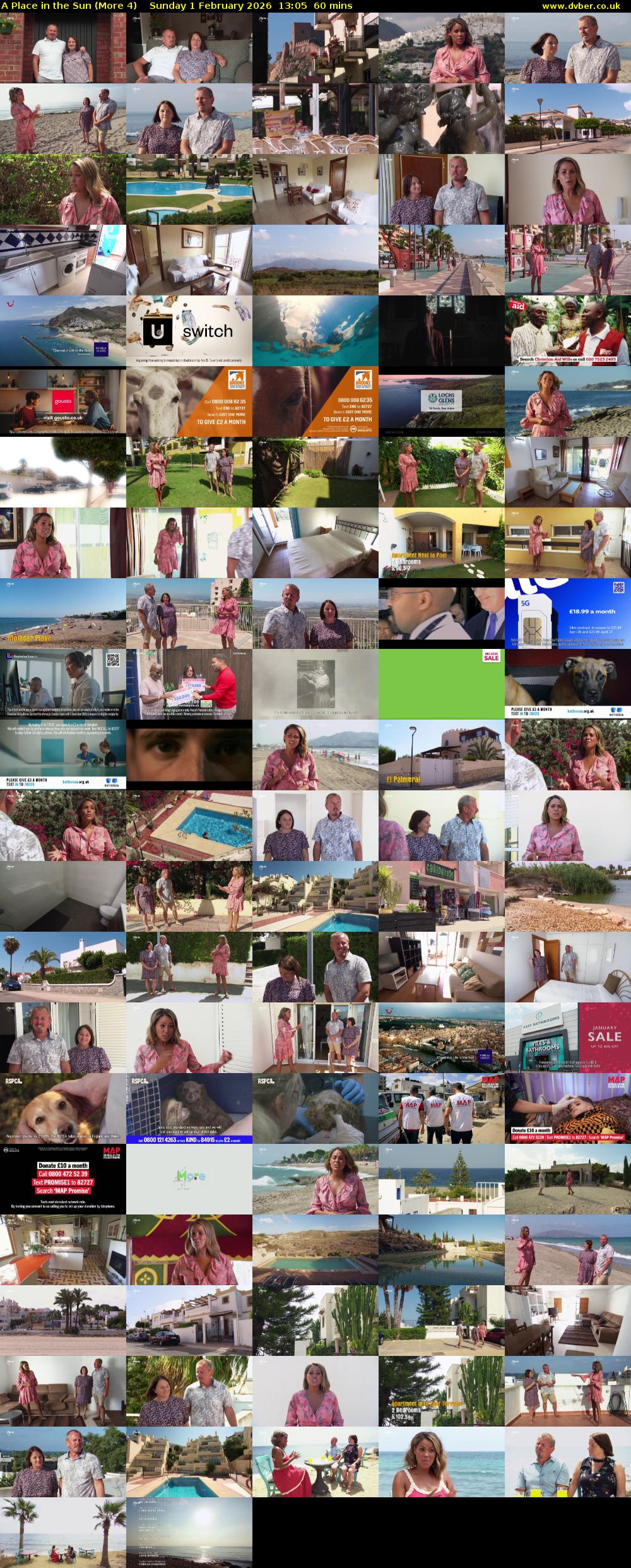 A Place in the Sun (More 4) Sunday 1 February 2026 13:05 - 14:05