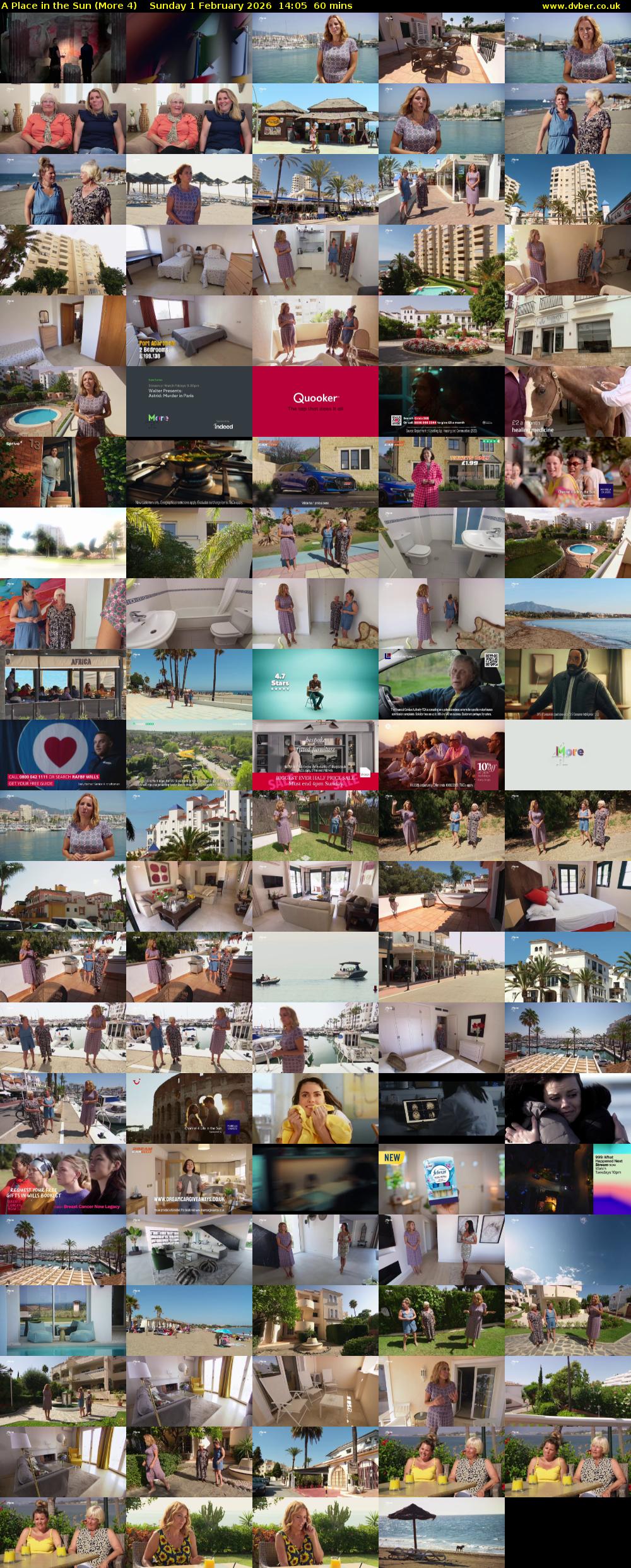 A Place in the Sun (More 4) Sunday 1 February 2026 14:05 - 15:05