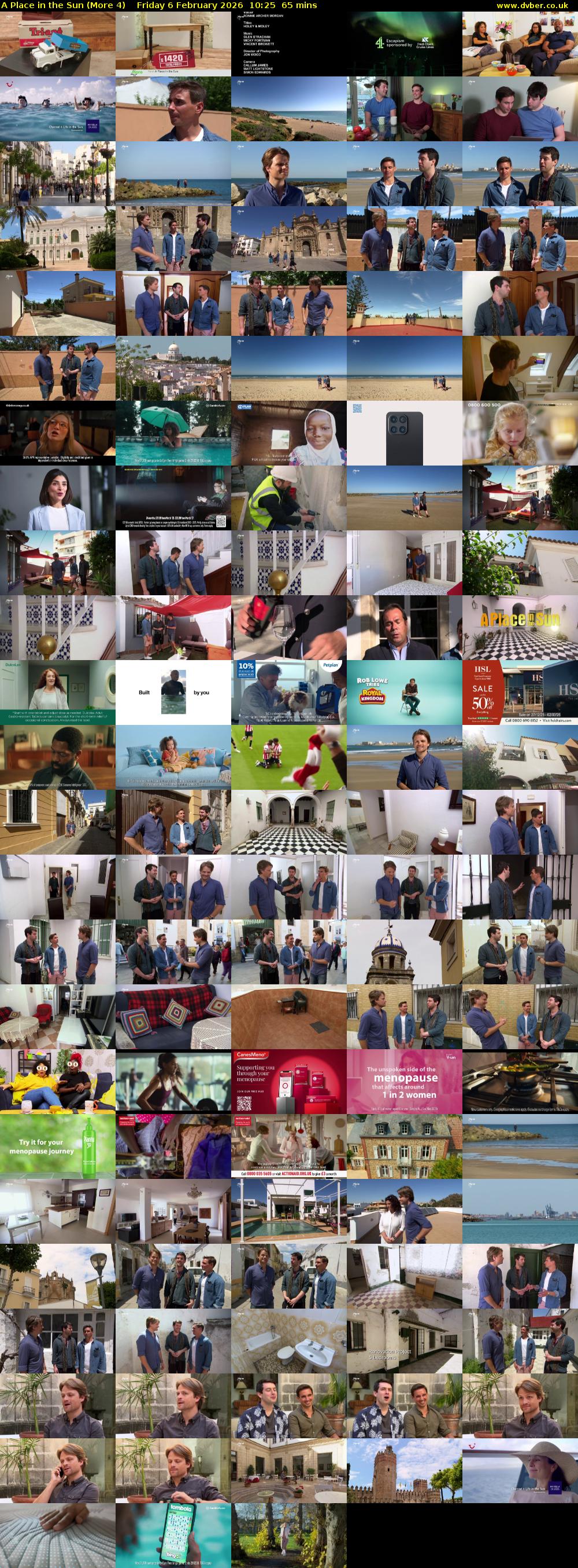 A Place in the Sun (More 4) Friday 6 February 2026 10:25 - 11:30