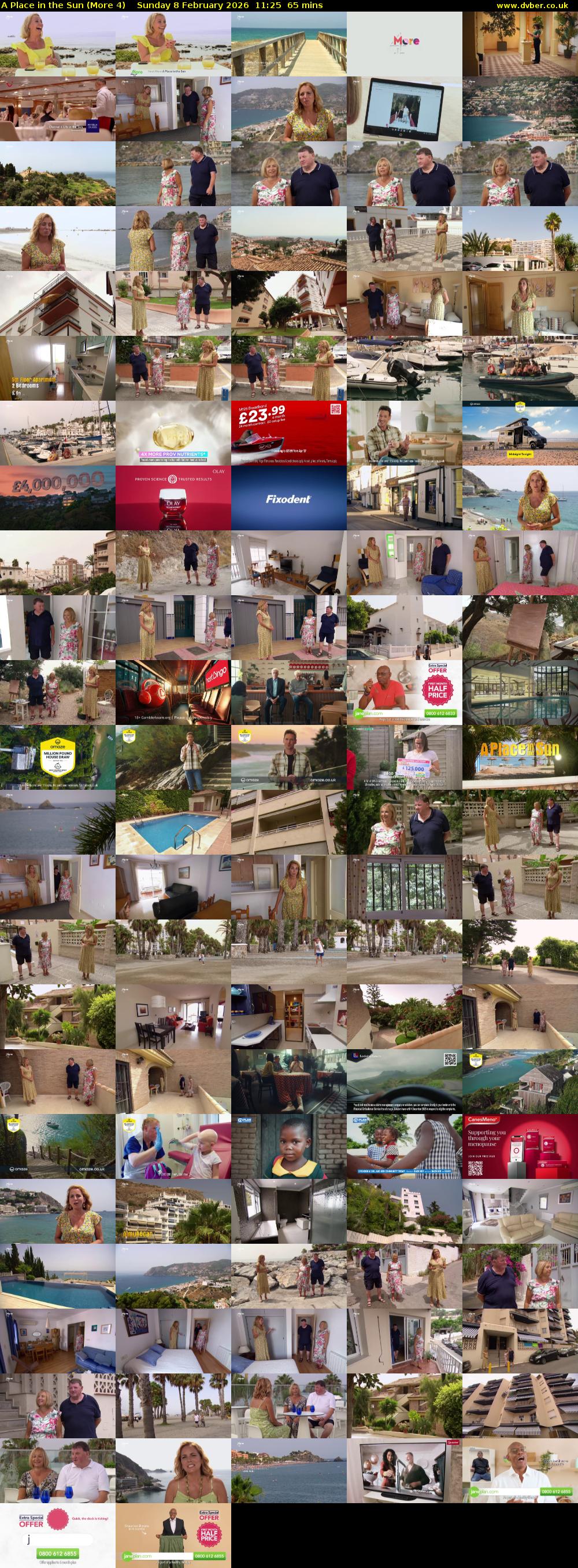 A Place in the Sun (More 4) Sunday 8 February 2026 11:25 - 12:30