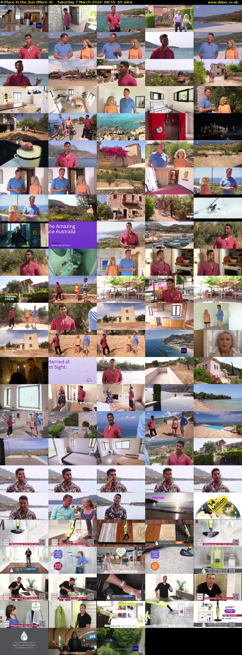 A Place in the Sun (More 4) Saturday 7 March 2026 08:55 - 10:00