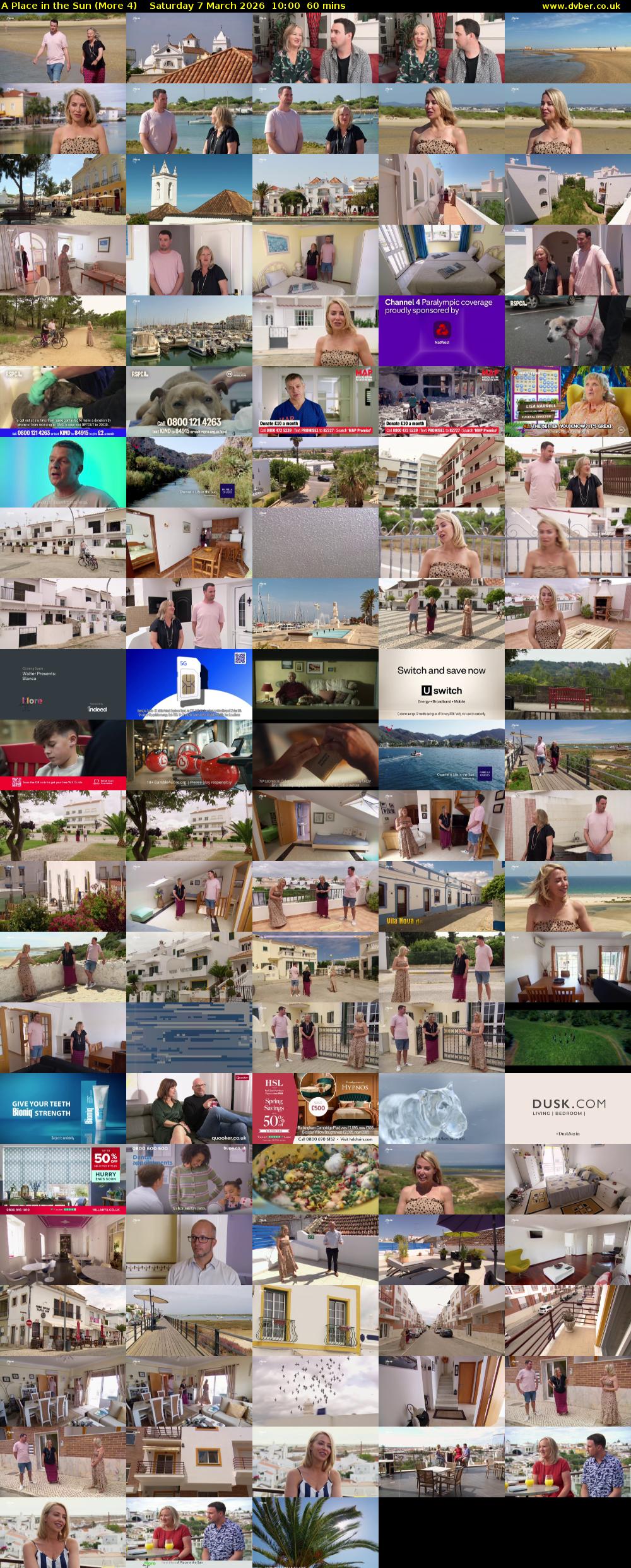 A Place in the Sun (More 4) Saturday 7 March 2026 10:00 - 11:00