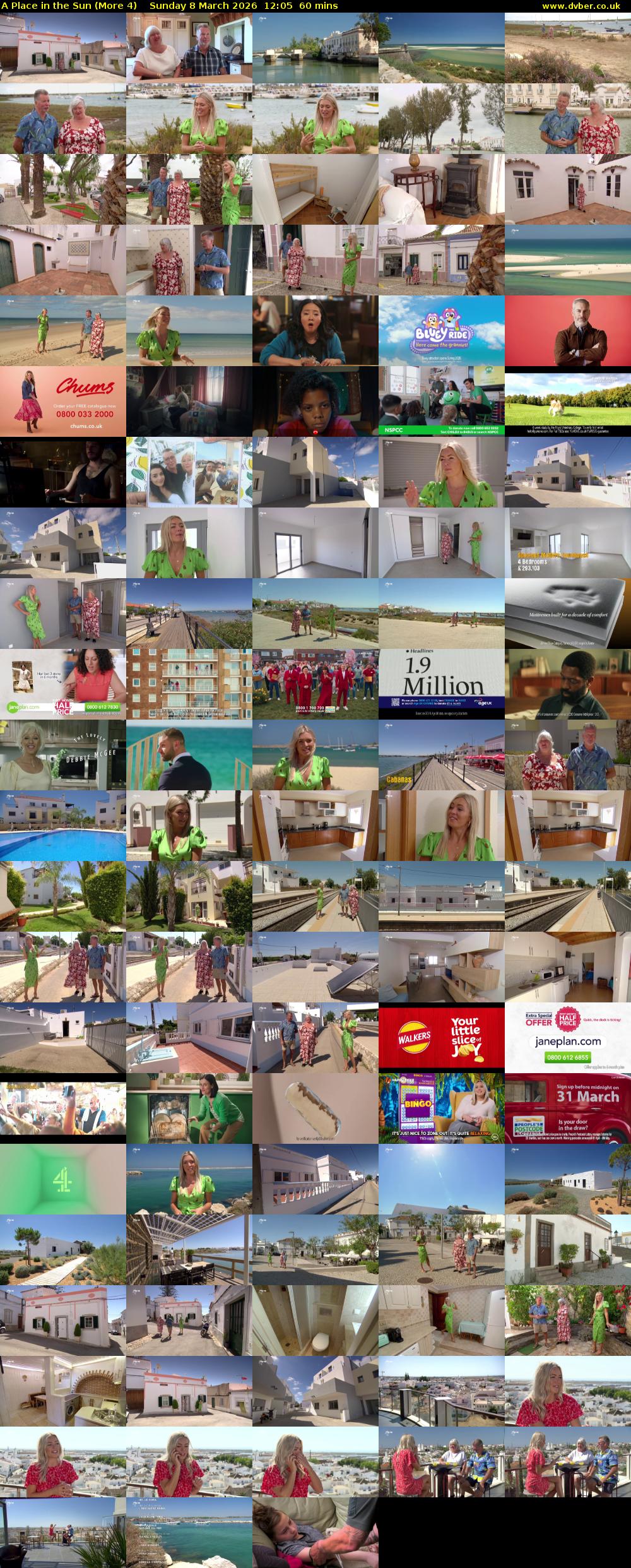 A Place in the Sun (More 4) Sunday 8 March 2026 12:05 - 13:05