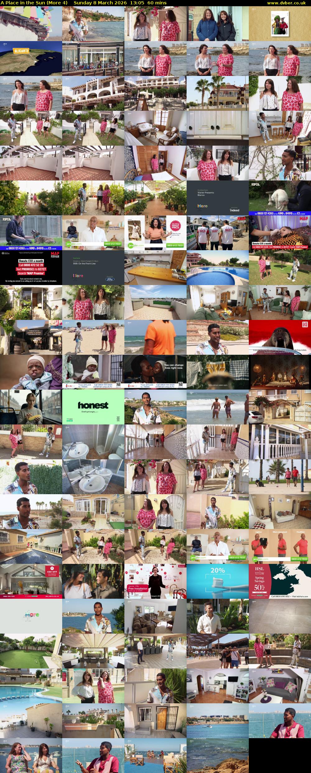 A Place in the Sun (More 4) Sunday 8 March 2026 13:05 - 14:05