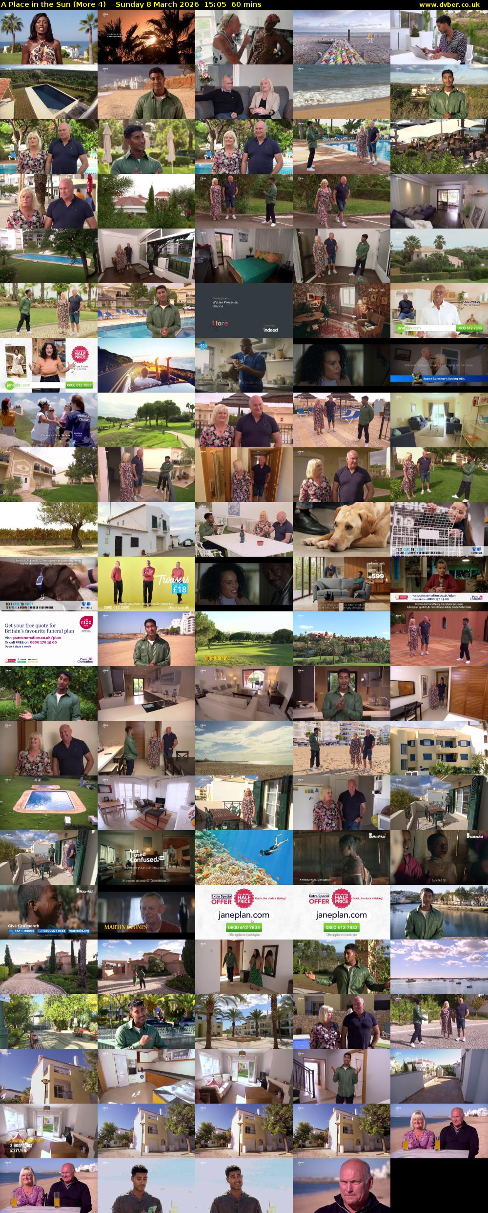 A Place in the Sun (More 4) Sunday 8 March 2026 15:05 - 16:05