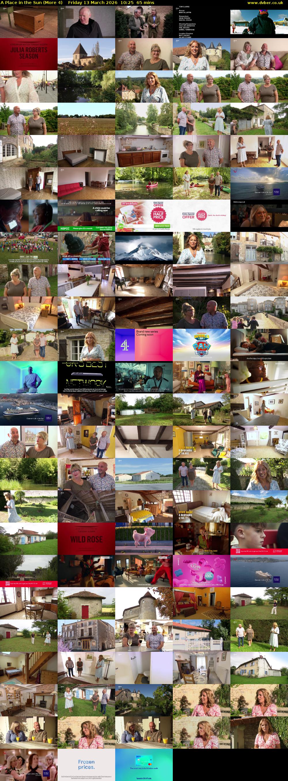 A Place in the Sun (More 4) Friday 13 March 2026 10:25 - 11:30