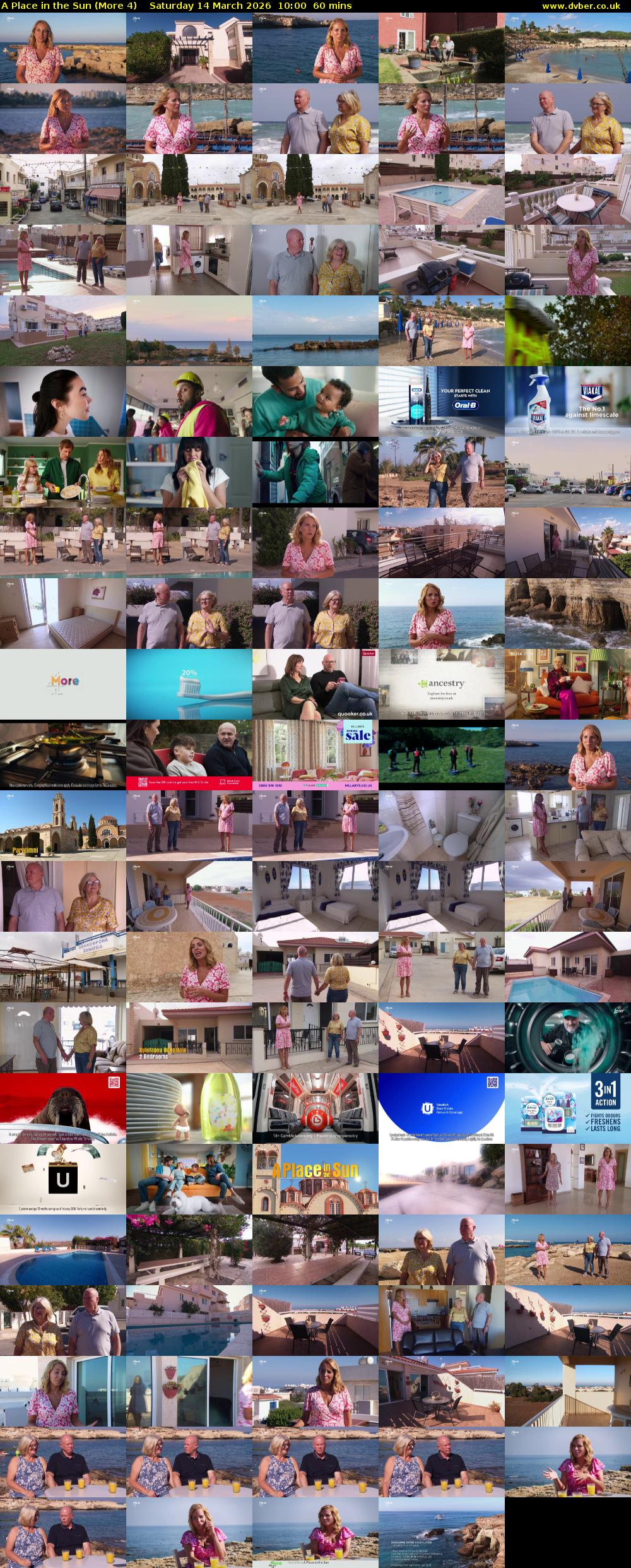 A Place in the Sun (More 4) Saturday 14 March 2026 10:00 - 11:00