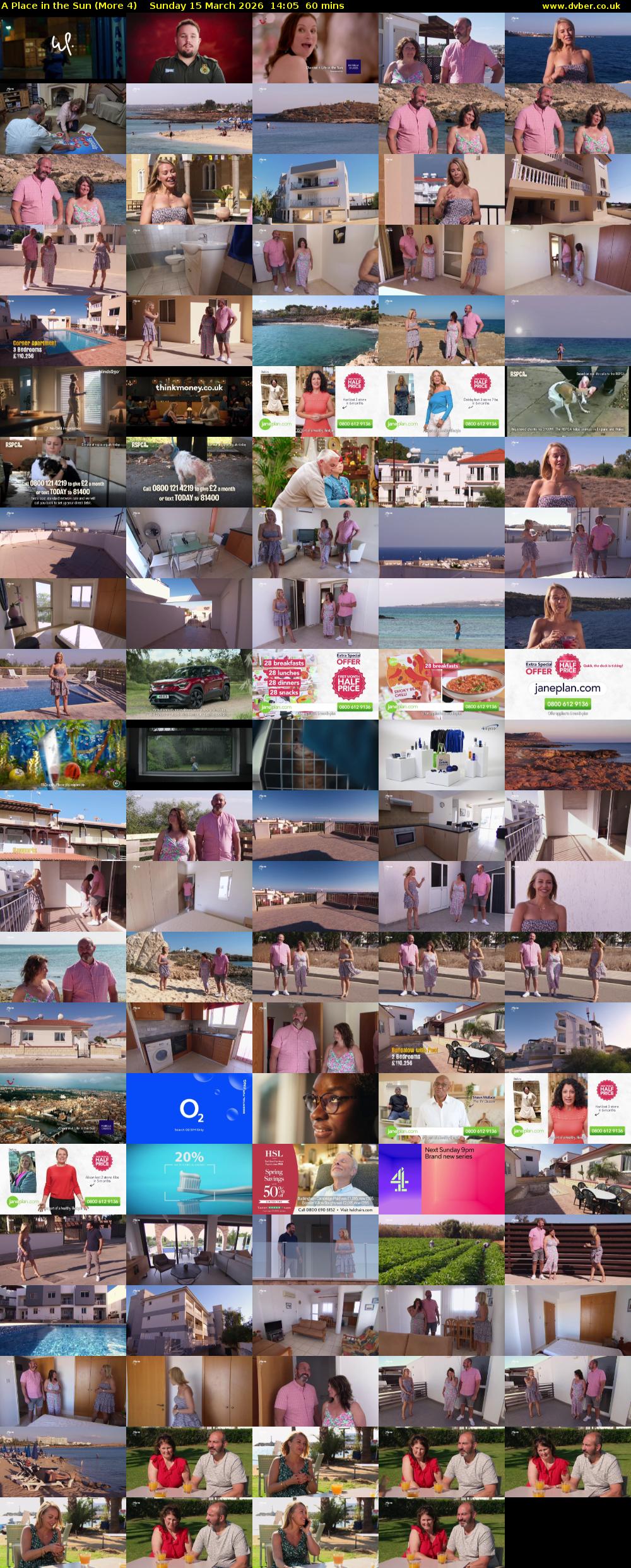 A Place in the Sun (More 4) Sunday 15 March 2026 14:05 - 15:05