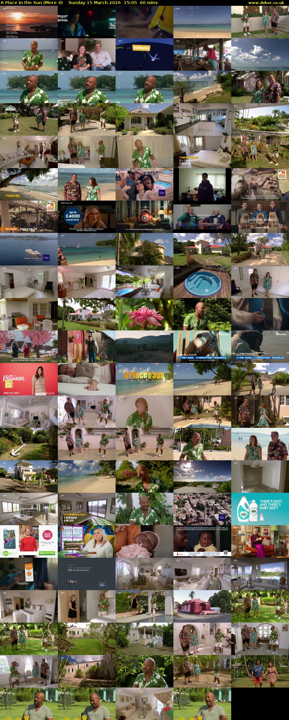 A Place in the Sun (More 4) Sunday 15 March 2026 15:05 - 16:05