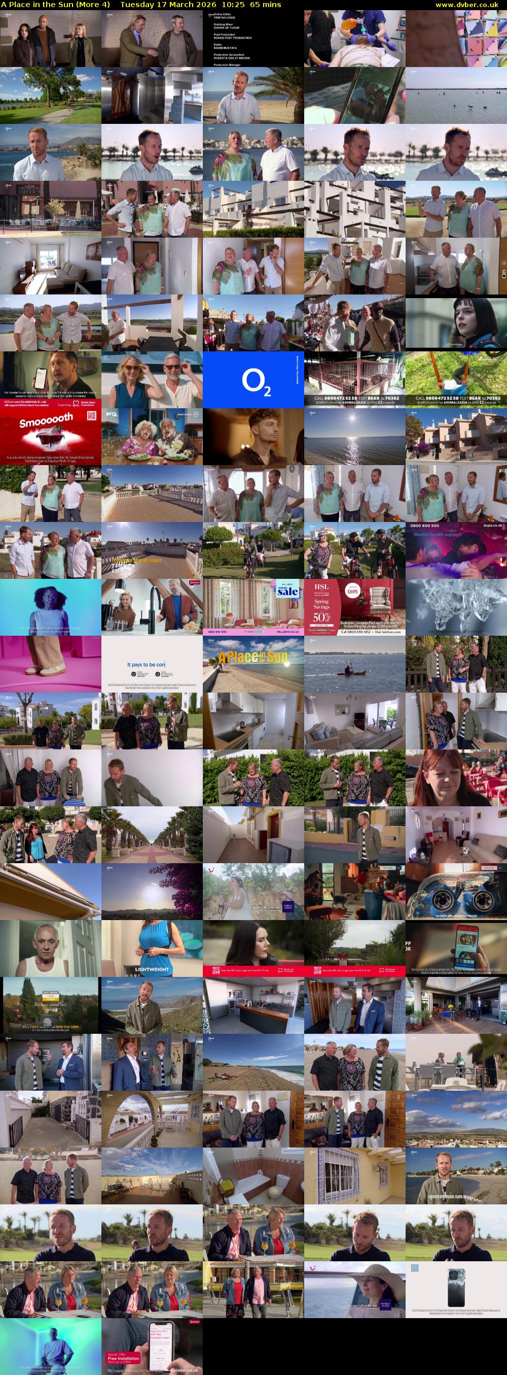 A Place in the Sun (More 4) Tuesday 17 March 2026 10:25 - 11:30