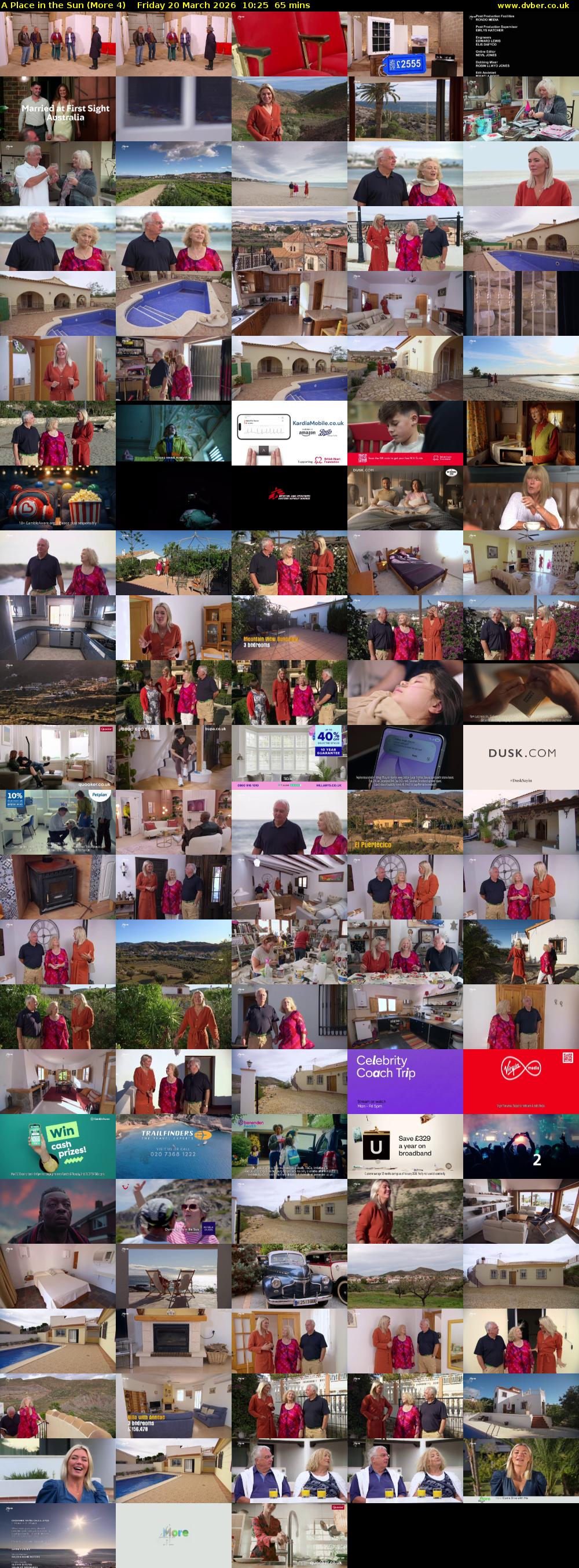 A Place in the Sun (More 4) Friday 20 March 2026 10:25 - 11:30