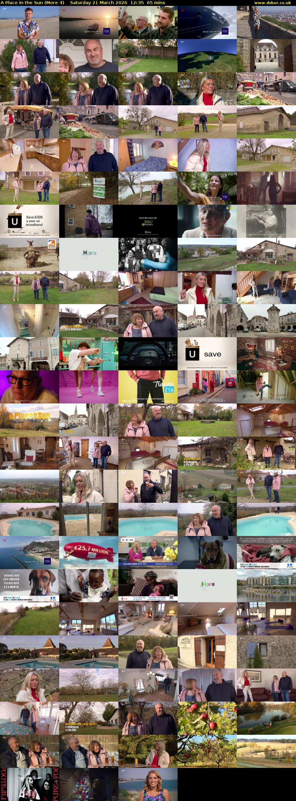 A Place in the Sun (More 4) Saturday 21 March 2026 12:35 - 13:40