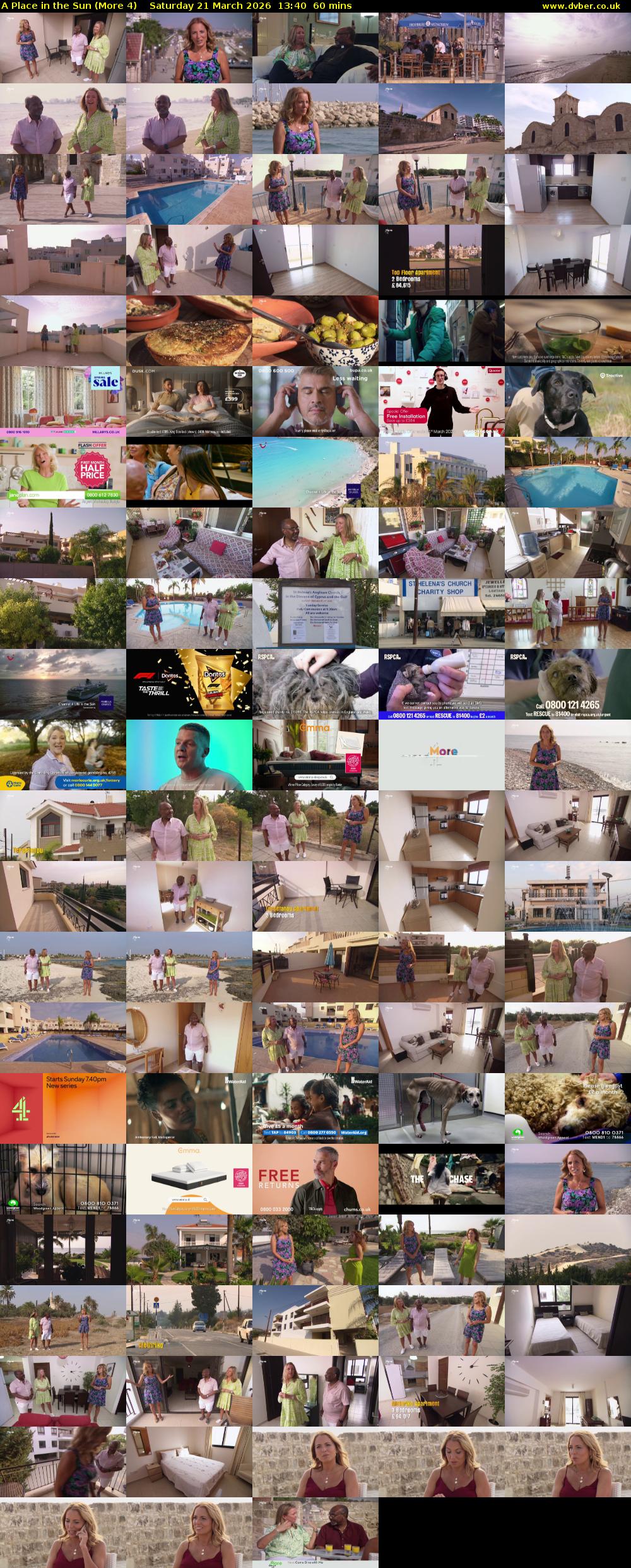 A Place in the Sun (More 4) Saturday 21 March 2026 13:40 - 14:40