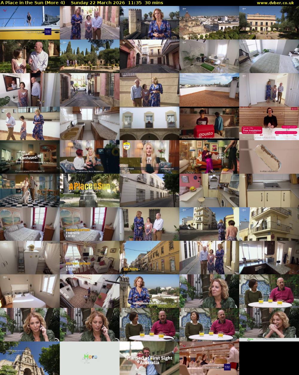A Place in the Sun (More 4) Sunday 22 March 2026 11:35 - 12:05