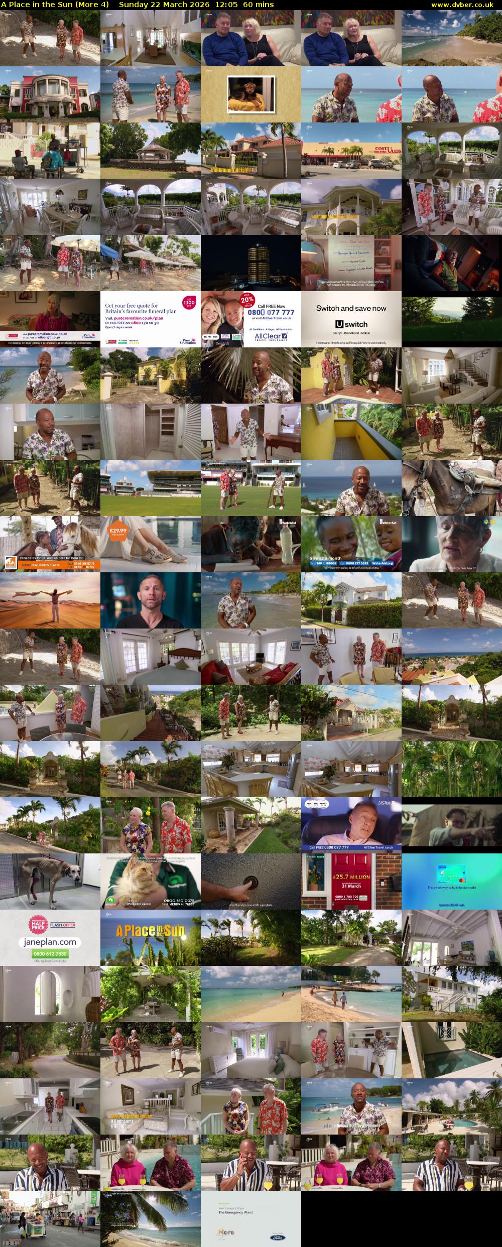 A Place in the Sun (More 4) Sunday 22 March 2026 12:05 - 13:05