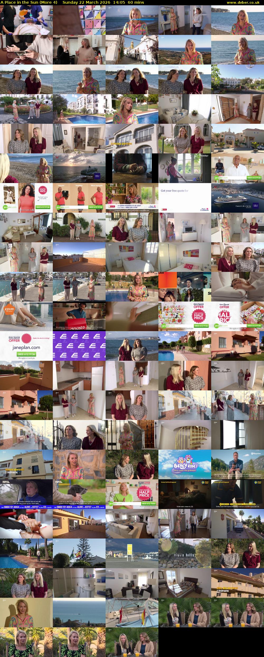 A Place in the Sun (More 4) Sunday 22 March 2026 14:05 - 15:05