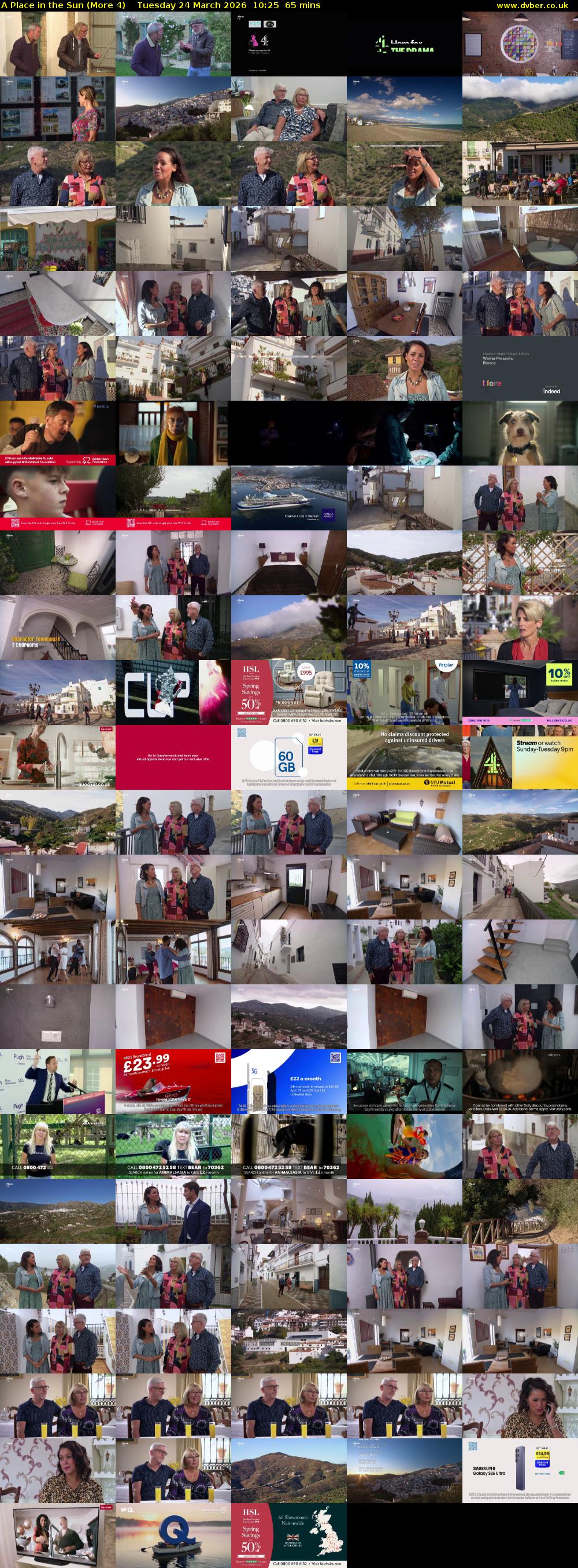 A Place in the Sun (More 4) Tuesday 24 March 2026 10:25 - 11:30