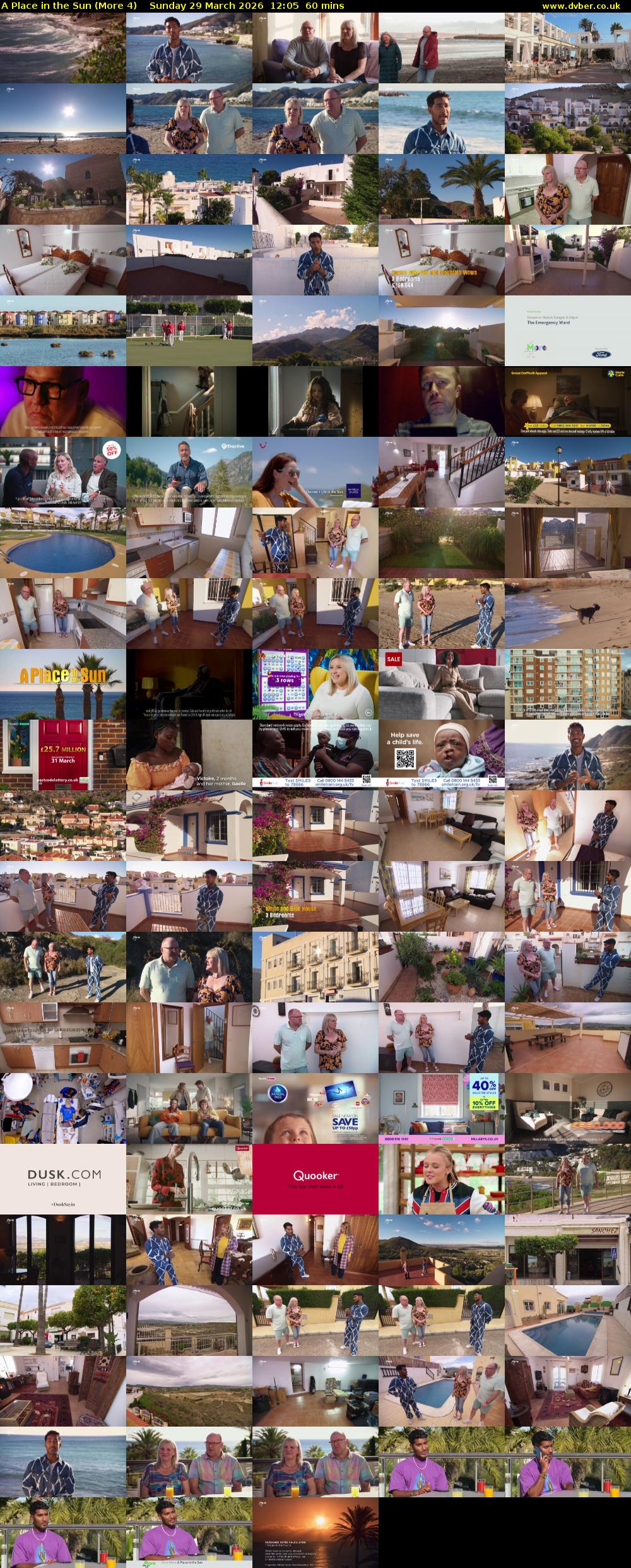 A Place in the Sun (More 4) Sunday 29 March 2026 12:05 - 13:05