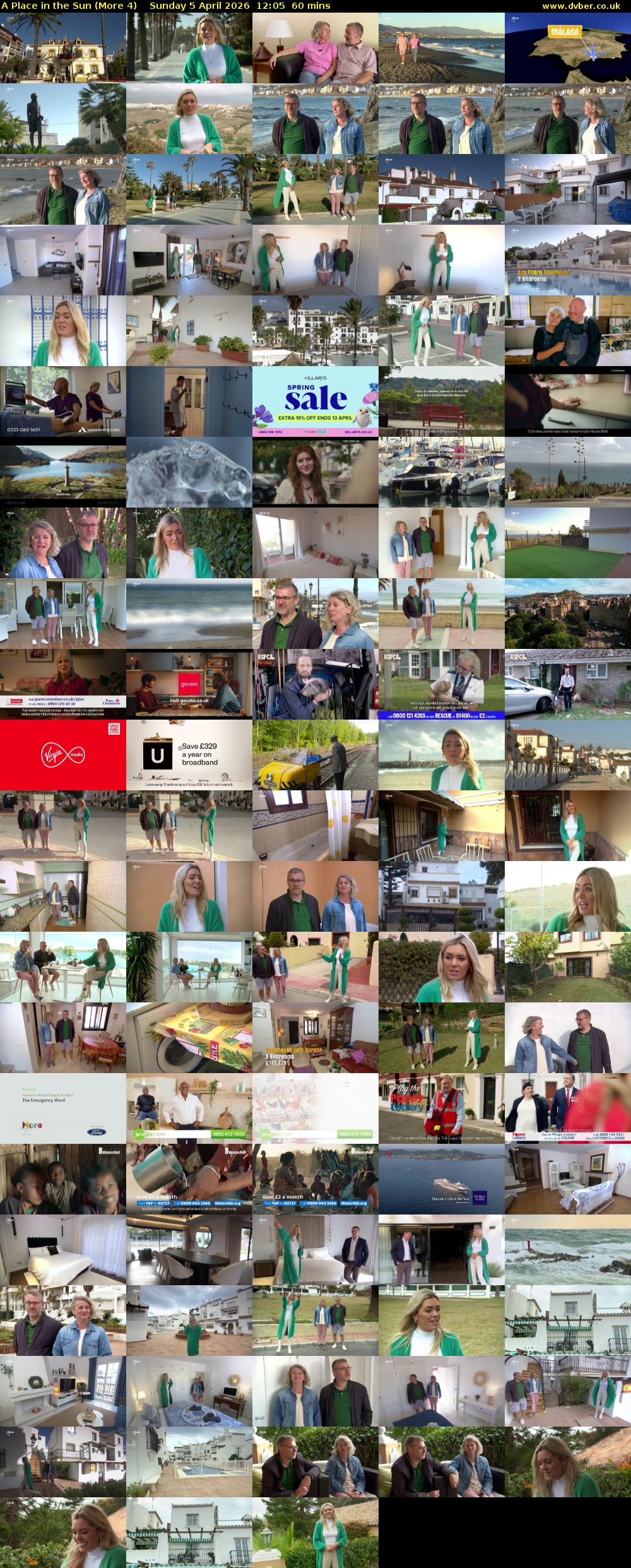 A Place in the Sun (More 4) Sunday 5 April 2026 12:05 - 13:05