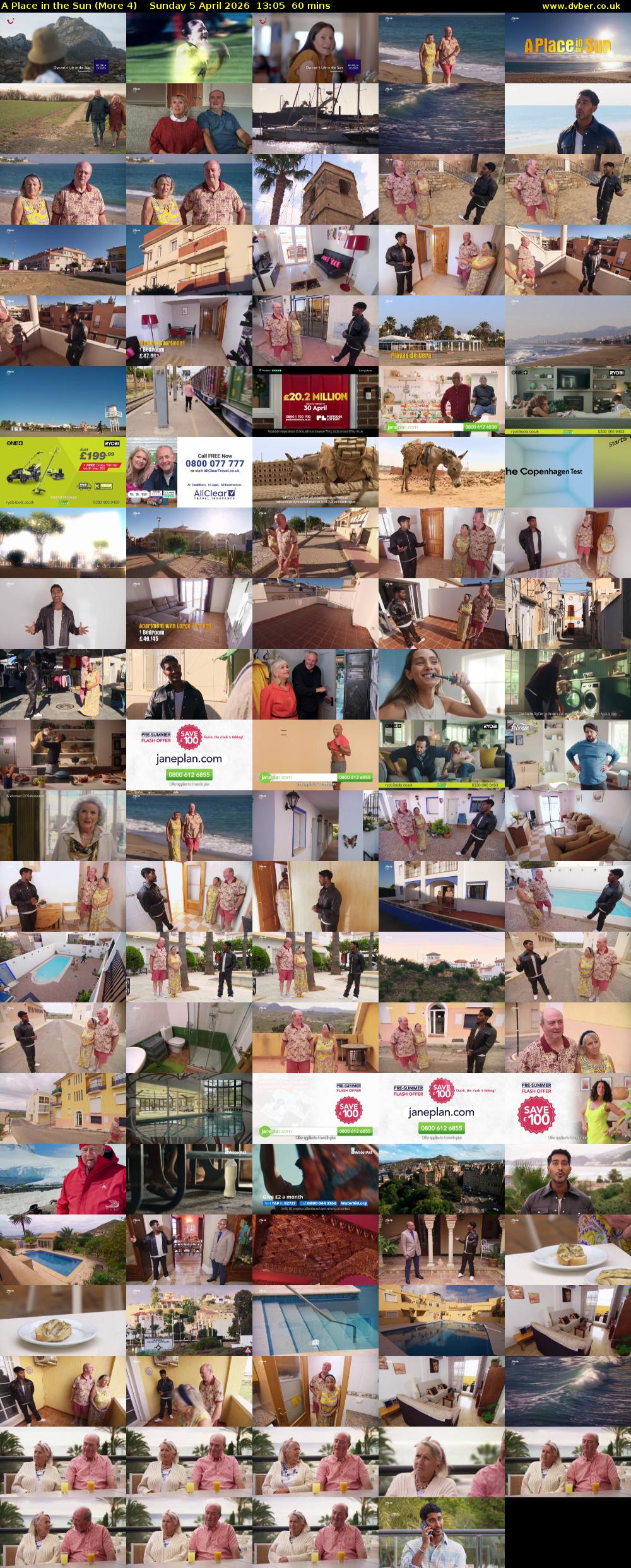 A Place in the Sun (More 4) Sunday 5 April 2026 13:05 - 14:05