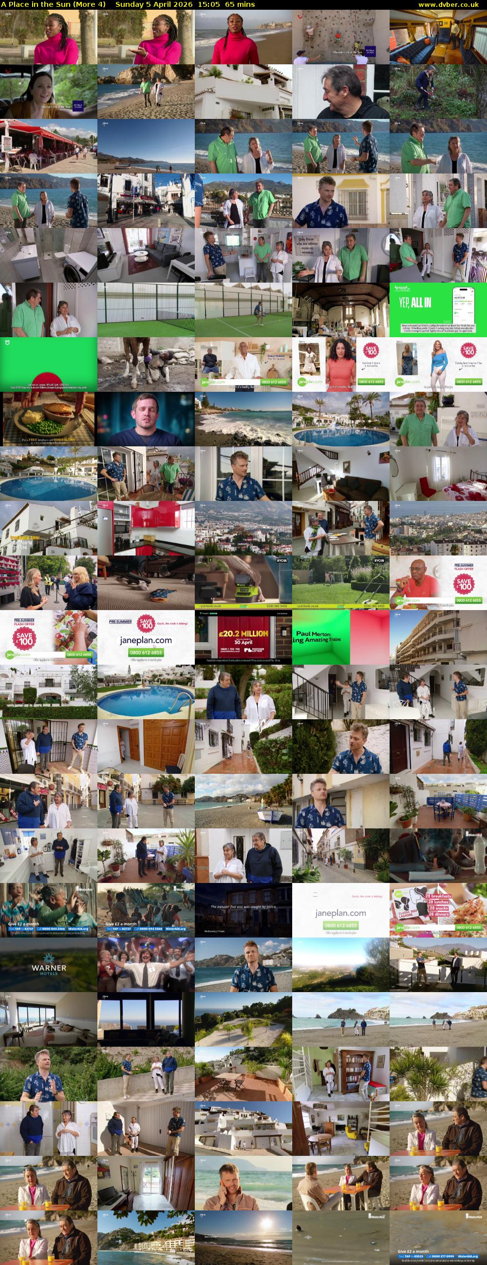 A Place in the Sun (More 4) Sunday 5 April 2026 15:05 - 16:10