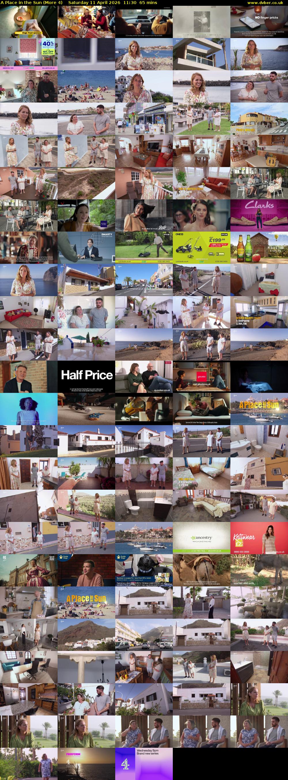 A Place in the Sun (More 4) Saturday 11 April 2026 11:30 - 12:35