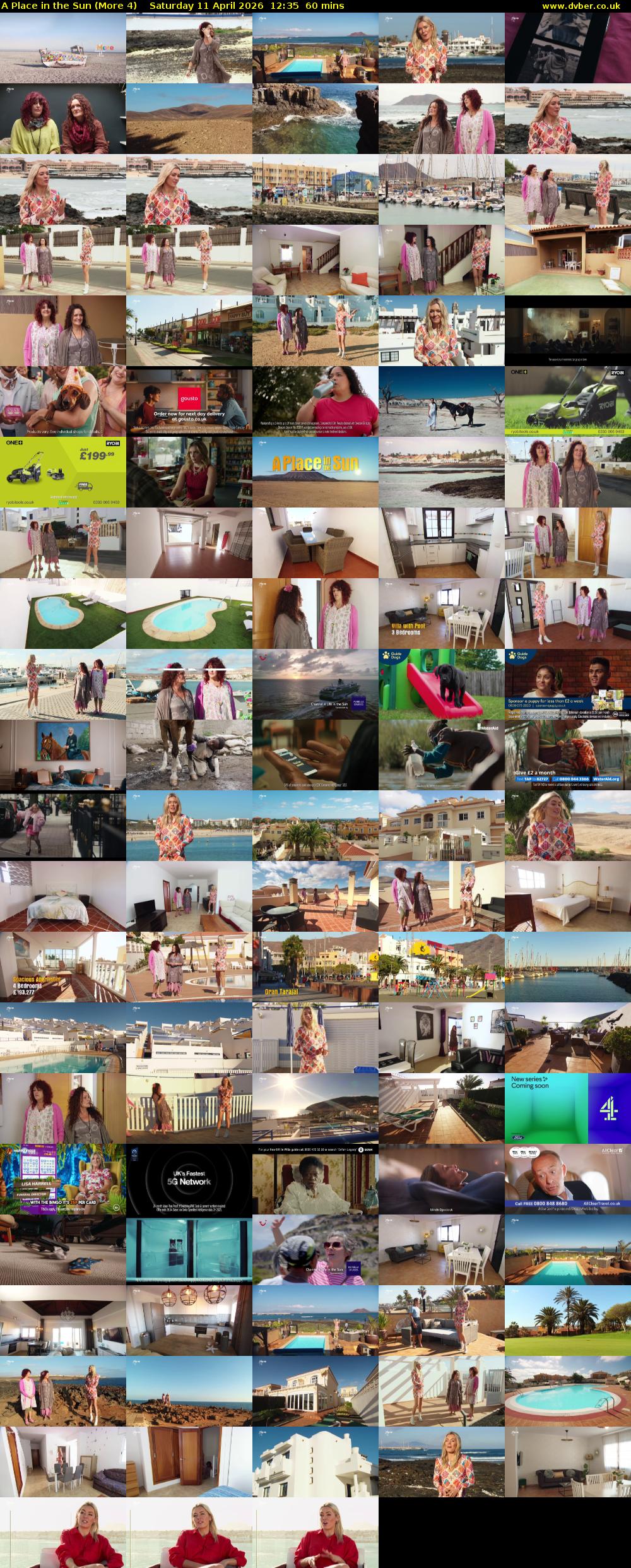 A Place in the Sun (More 4) Saturday 11 April 2026 12:35 - 13:35