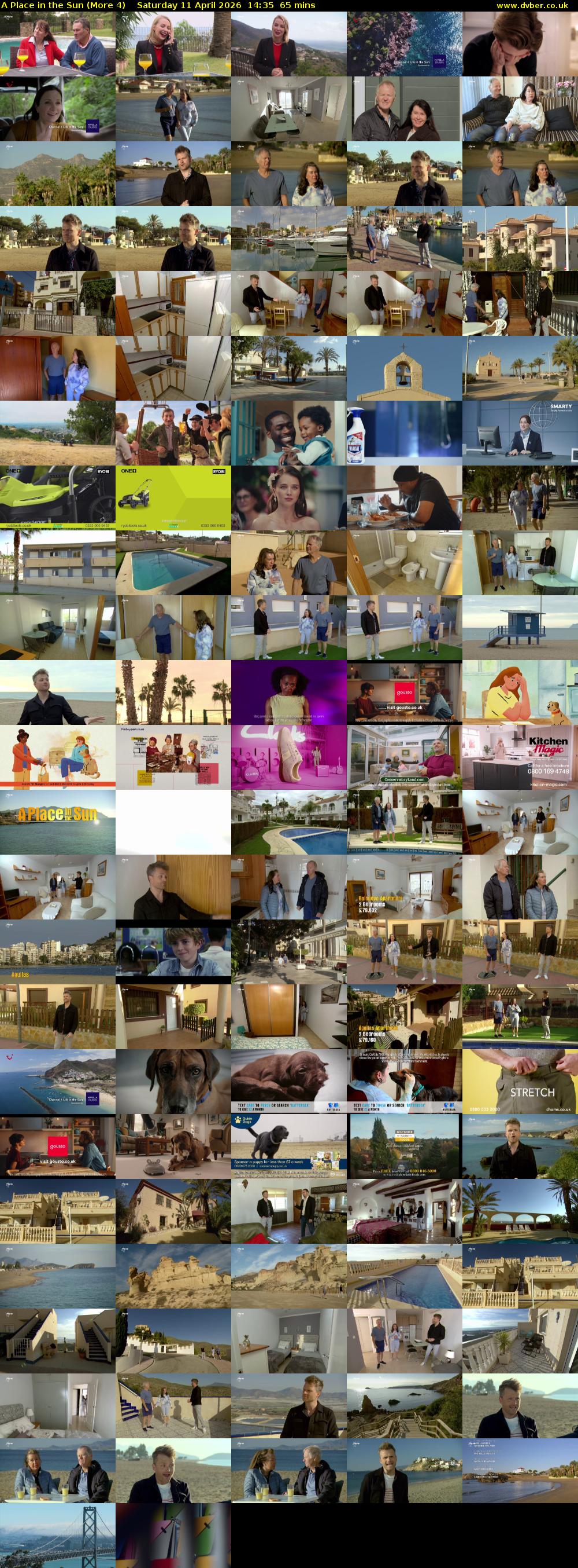 A Place in the Sun (More 4) Saturday 11 April 2026 14:35 - 15:40