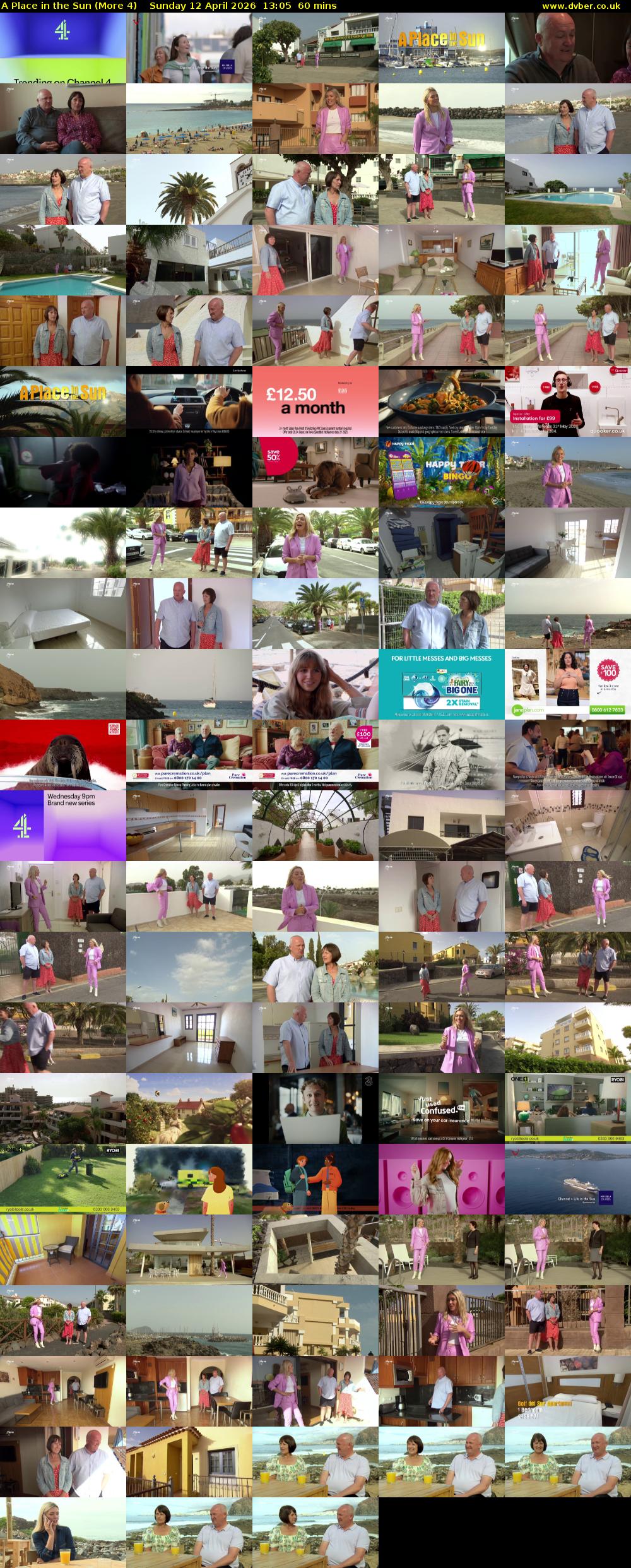 A Place in the Sun (More 4) Sunday 12 April 2026 13:05 - 14:05
