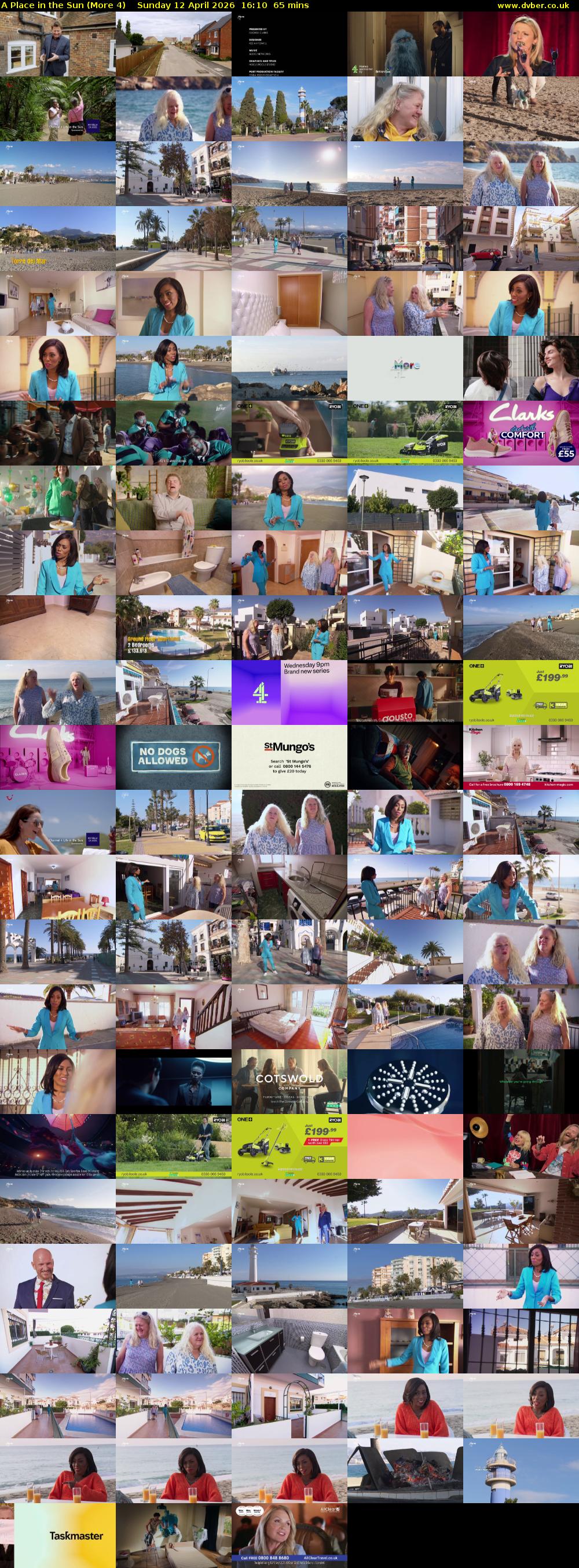 A Place in the Sun (More 4) Sunday 12 April 2026 16:10 - 17:15