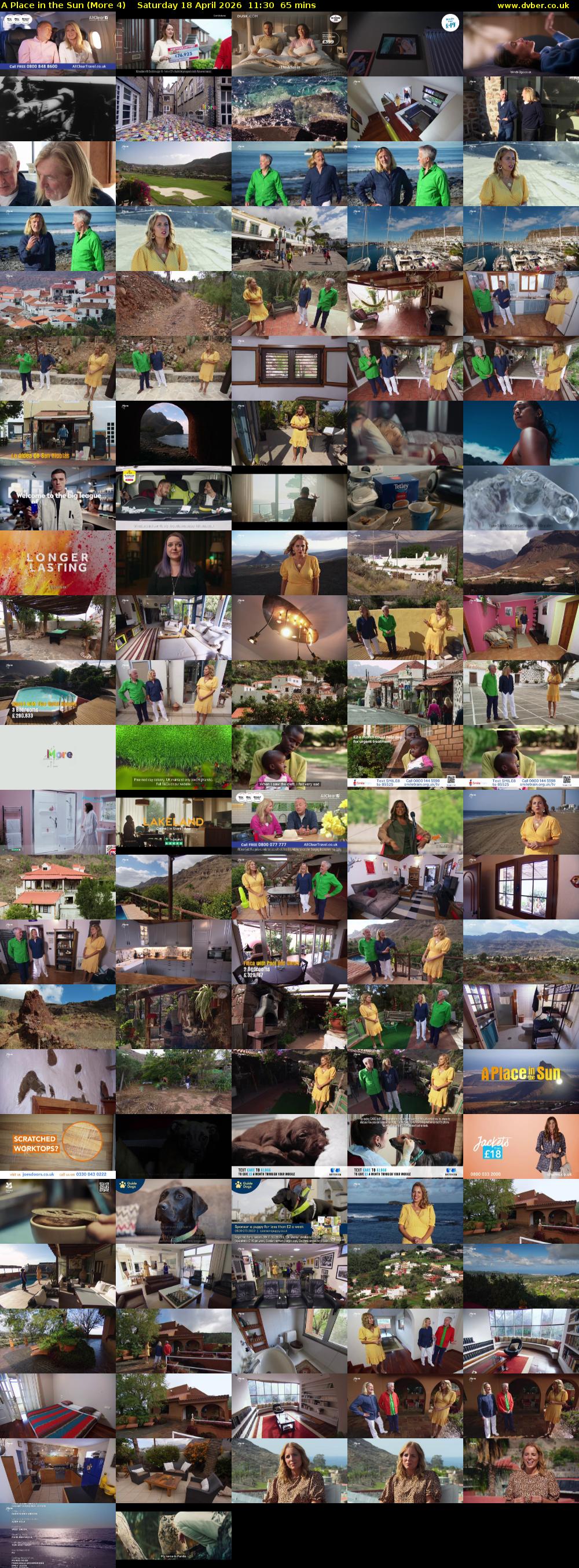 A Place in the Sun (More 4) Saturday 18 April 2026 11:30 - 12:35