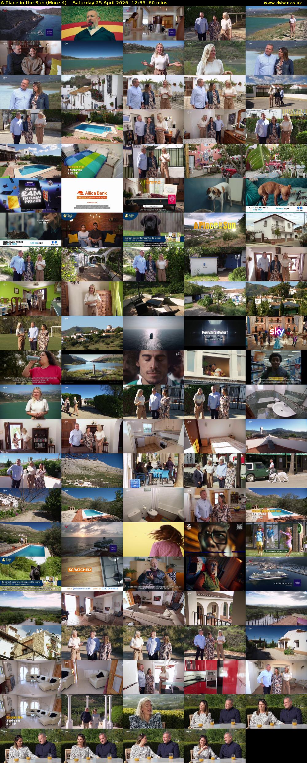 A Place in the Sun (More 4) Saturday 25 April 2026 12:35 - 13:35