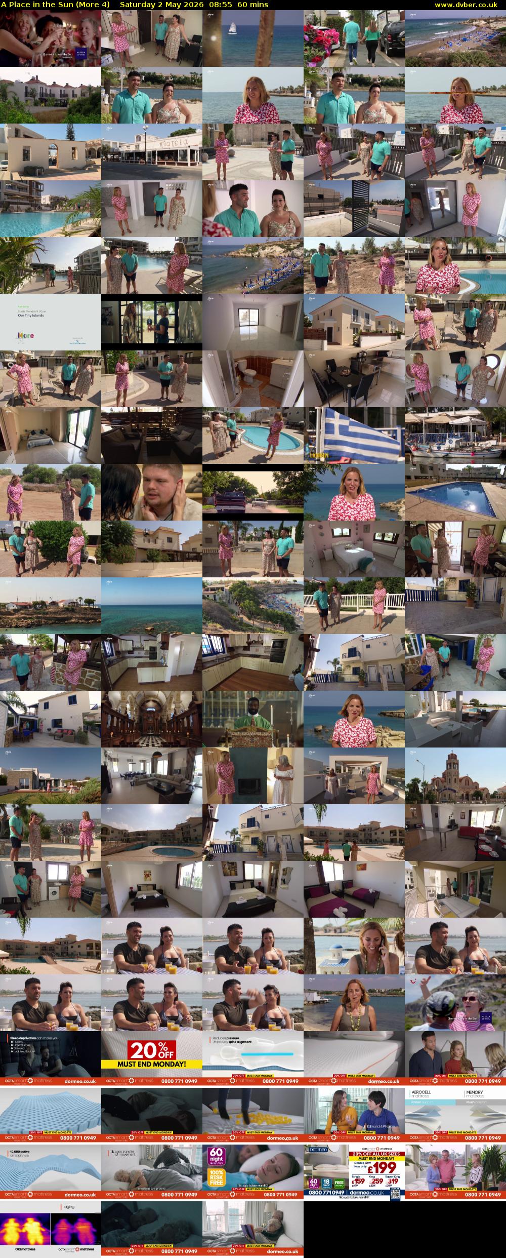 A Place in the Sun (More 4) Saturday 2 May 2026 08:55 - 09:55