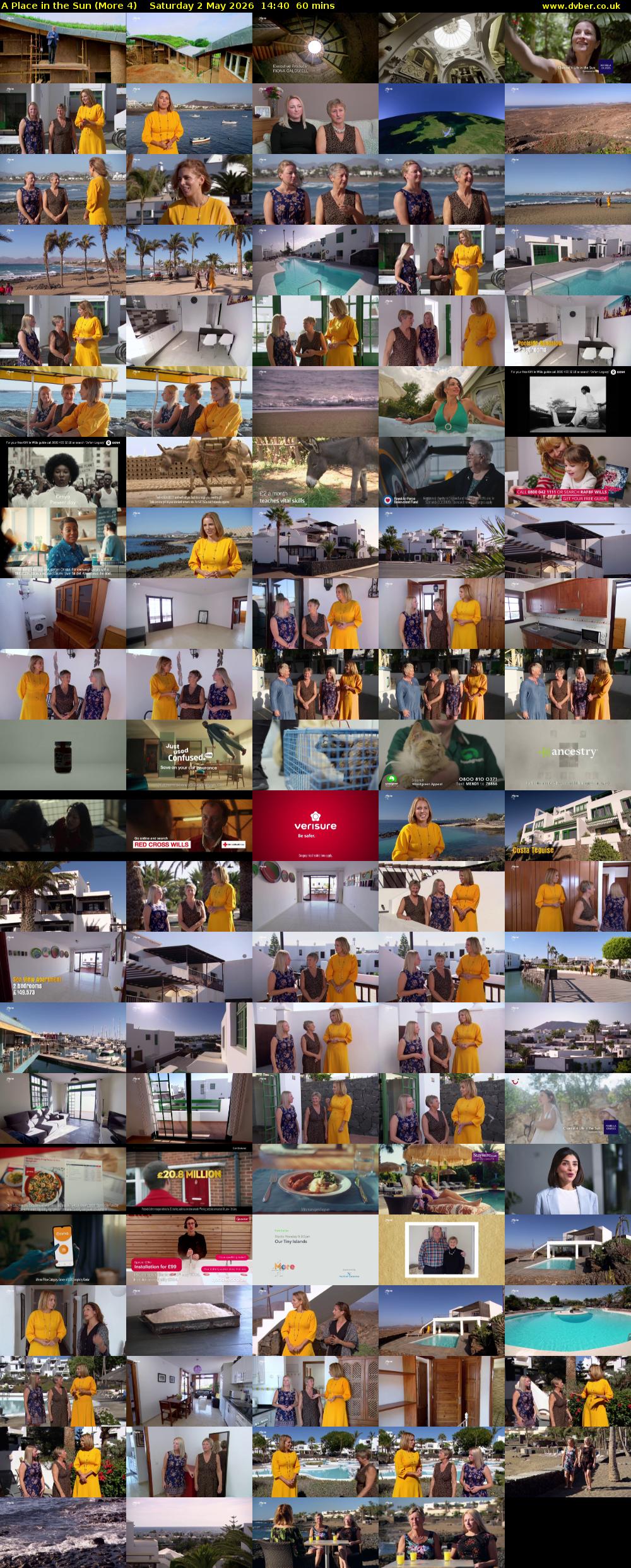 A Place in the Sun (More 4) Saturday 2 May 2026 14:40 - 15:40