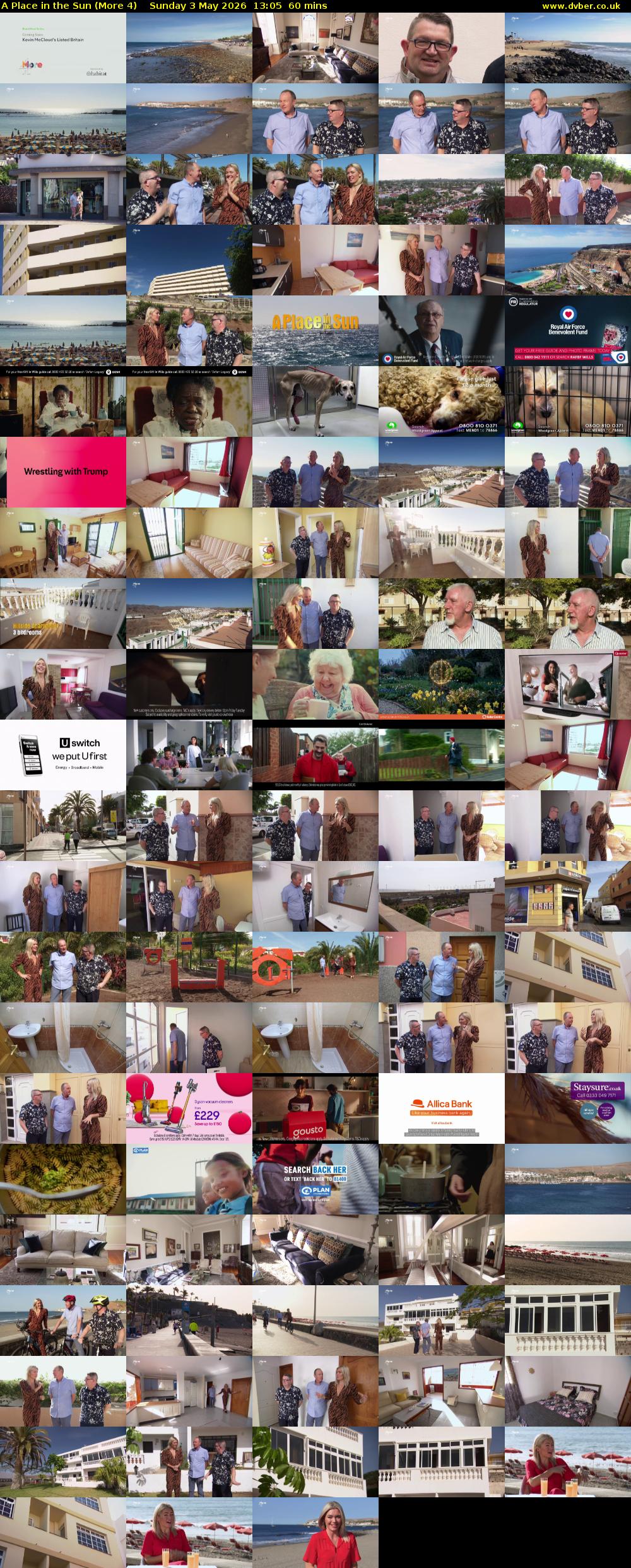 A Place in the Sun (More 4) Sunday 3 May 2026 13:05 - 14:05