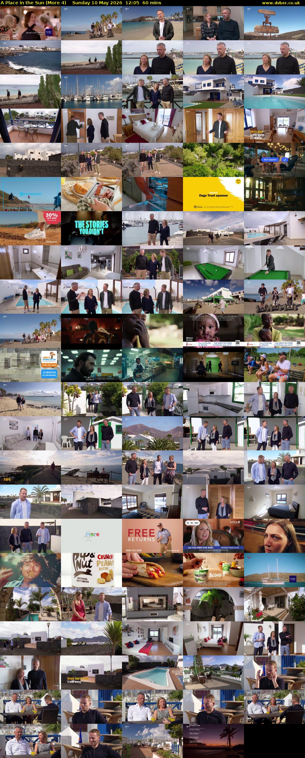 A Place in the Sun (More 4) Sunday 10 May 2026 12:05 - 13:05