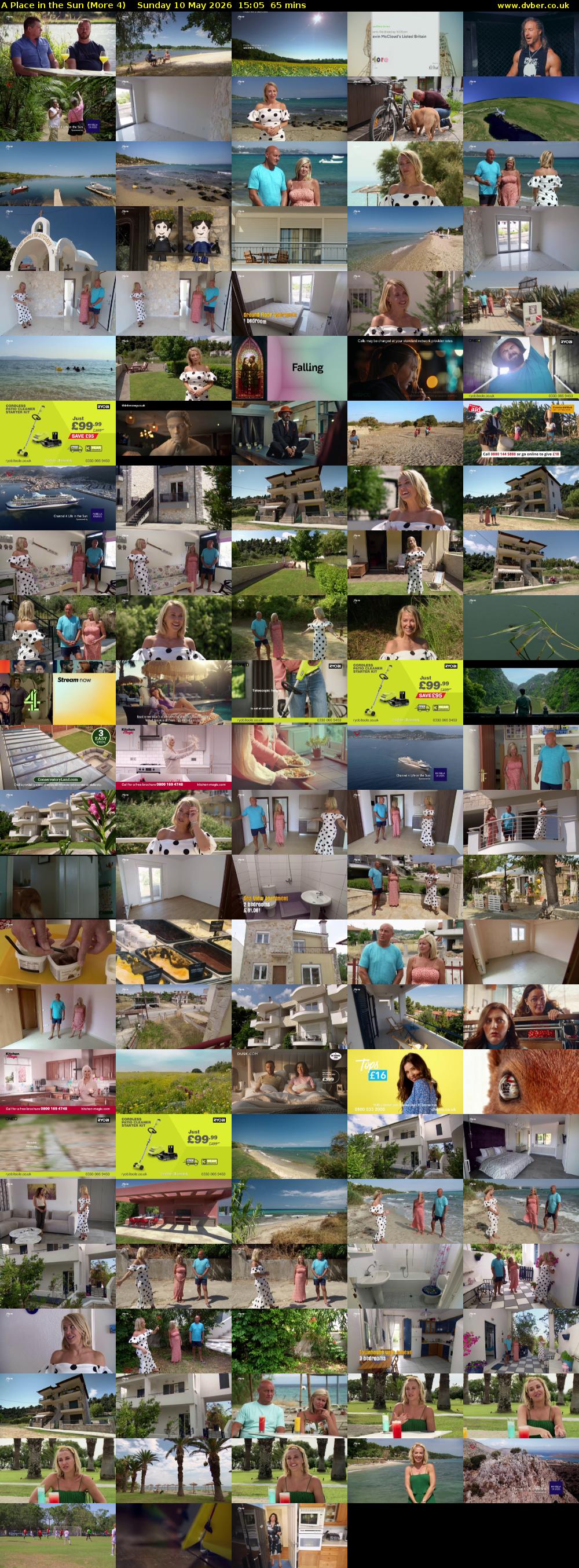 A Place in the Sun (More 4) Sunday 10 May 2026 15:05 - 16:10