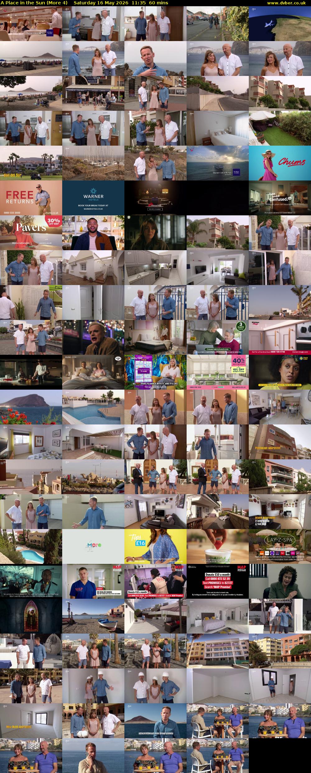 A Place in the Sun (More 4) Saturday 16 May 2026 11:35 - 12:35