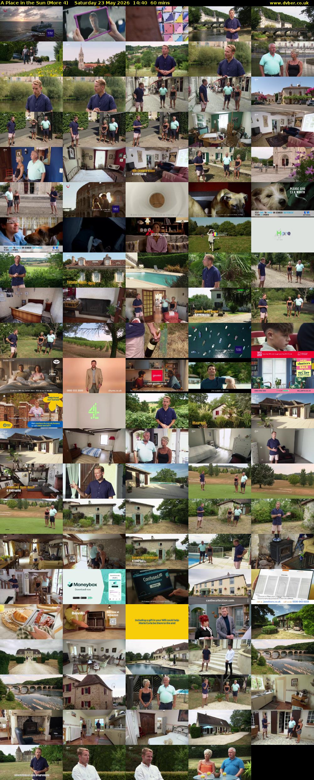 A Place in the Sun (More 4) Saturday 23 May 2026 14:40 - 15:40
