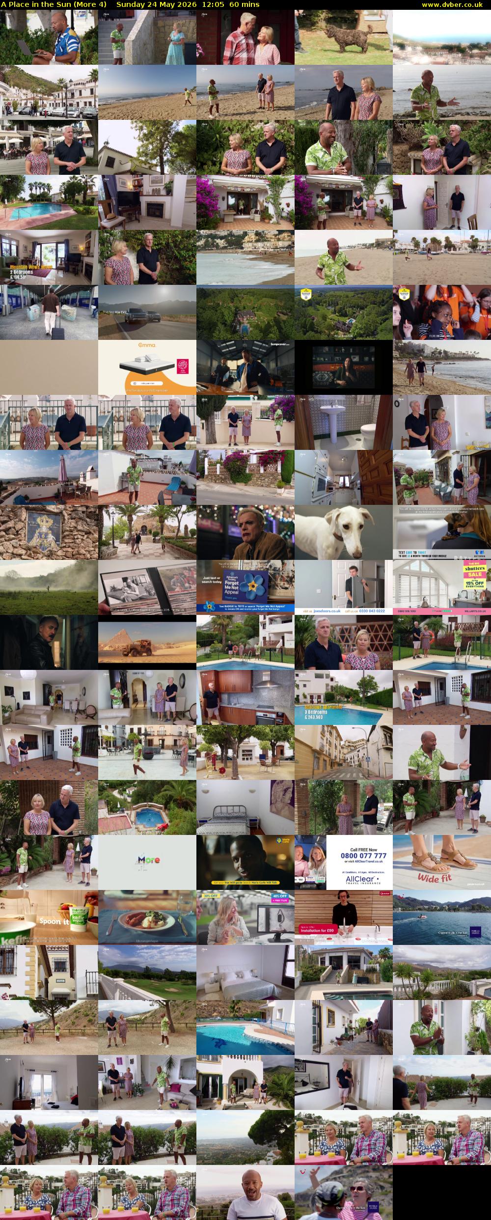 A Place in the Sun (More 4) Sunday 24 May 2026 12:05 - 13:05