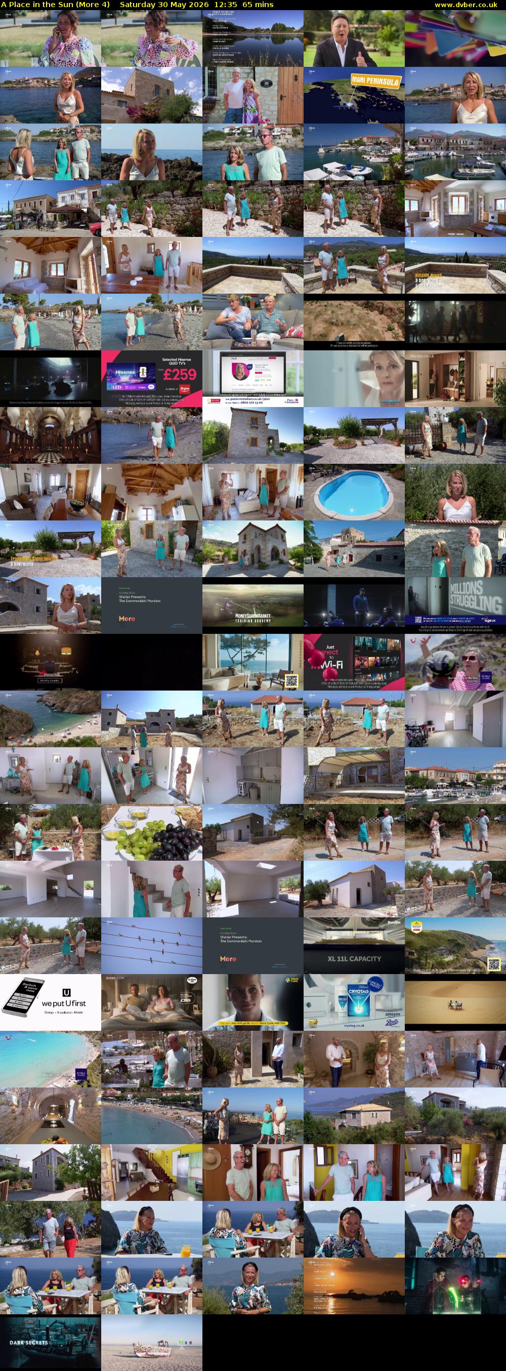 A Place in the Sun (More 4) Saturday 30 May 2026 12:35 - 13:40
