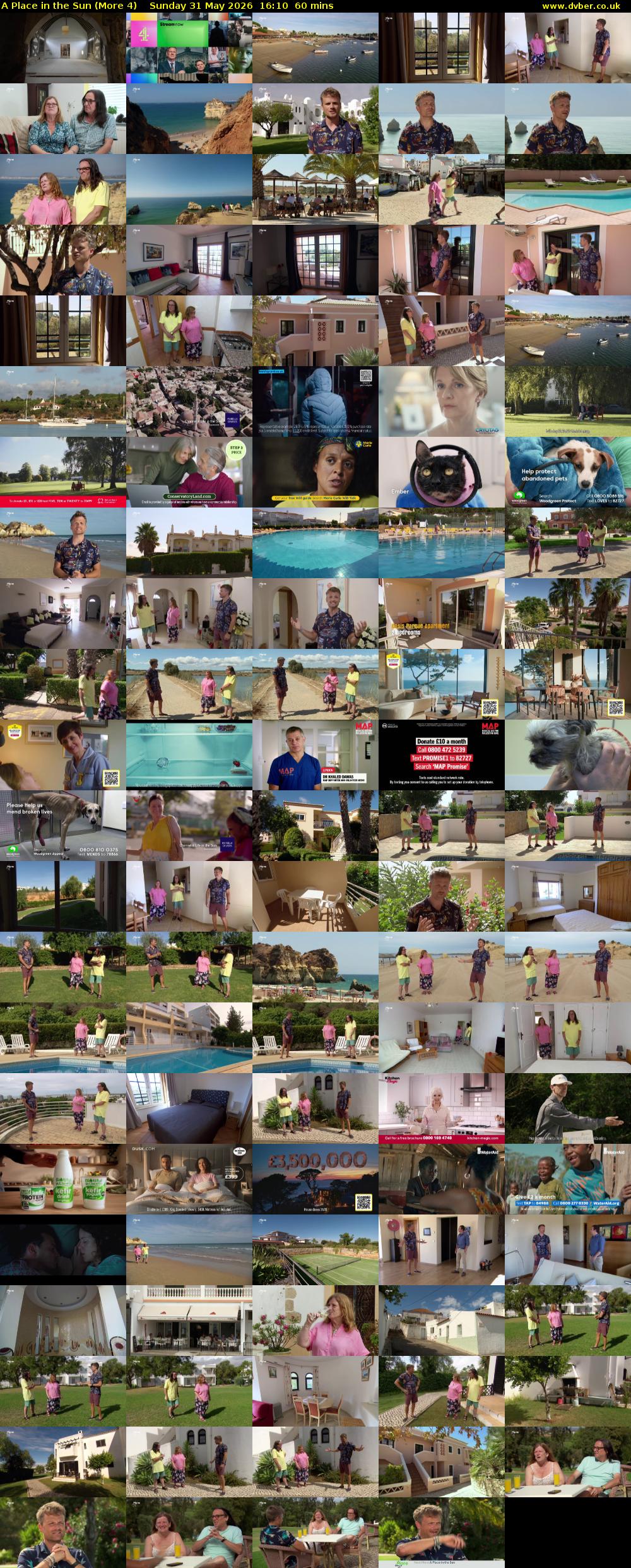 A Place in the Sun (More 4) Sunday 31 May 2026 16:10 - 17:10