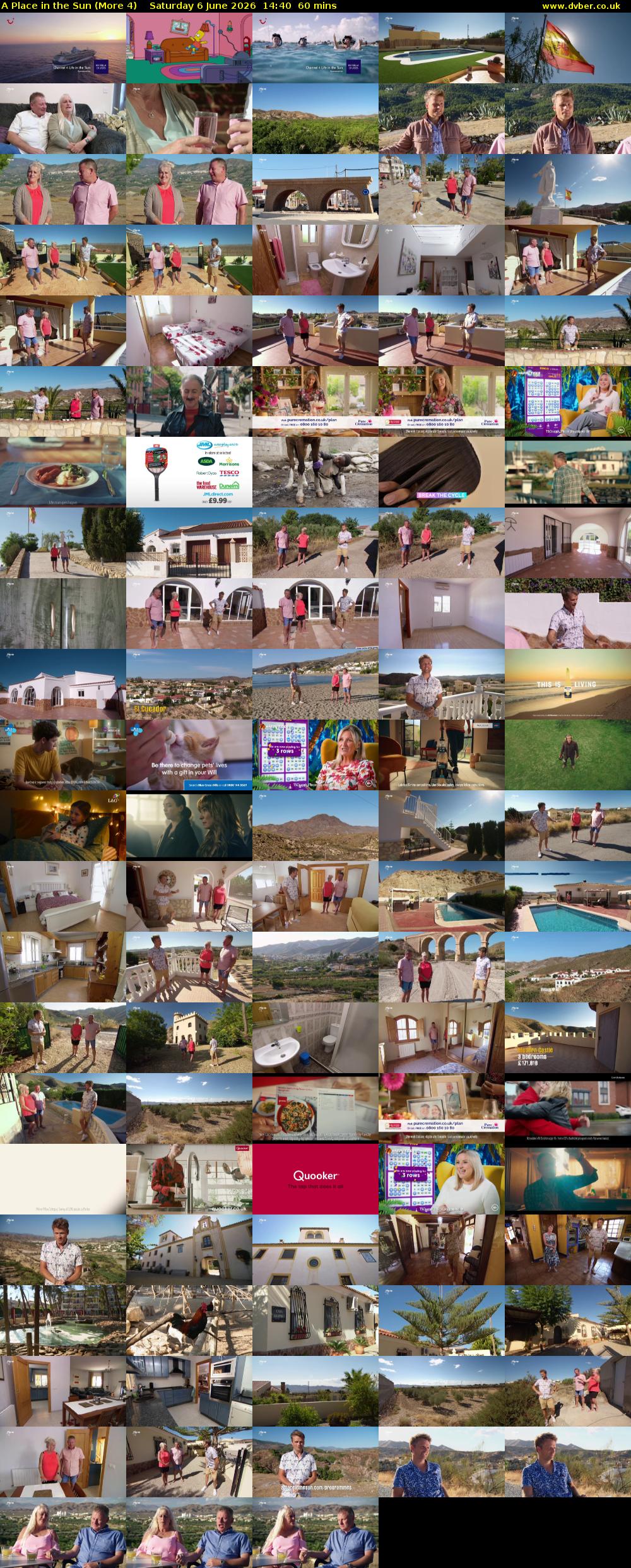 A Place in the Sun (More 4) Saturday 6 June 2026 14:40 - 15:40
