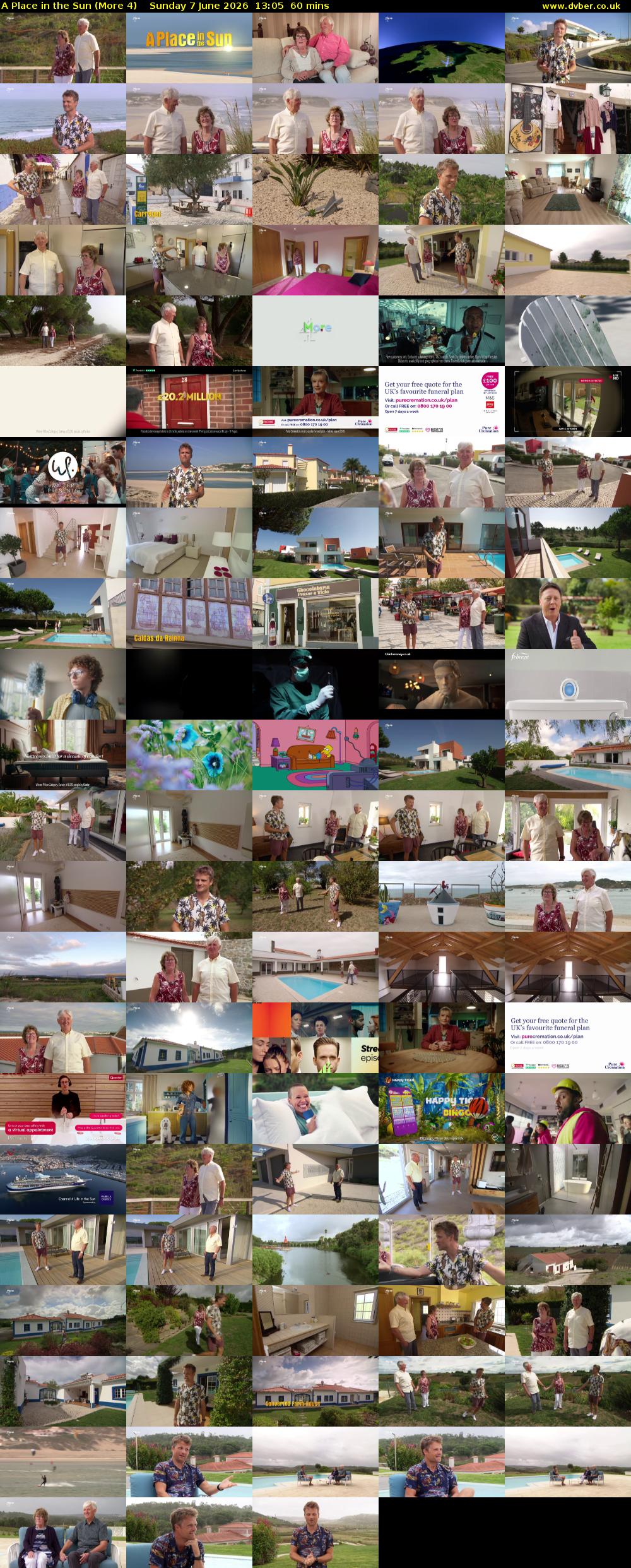 A Place in the Sun (More 4) Sunday 7 June 2026 13:05 - 14:05