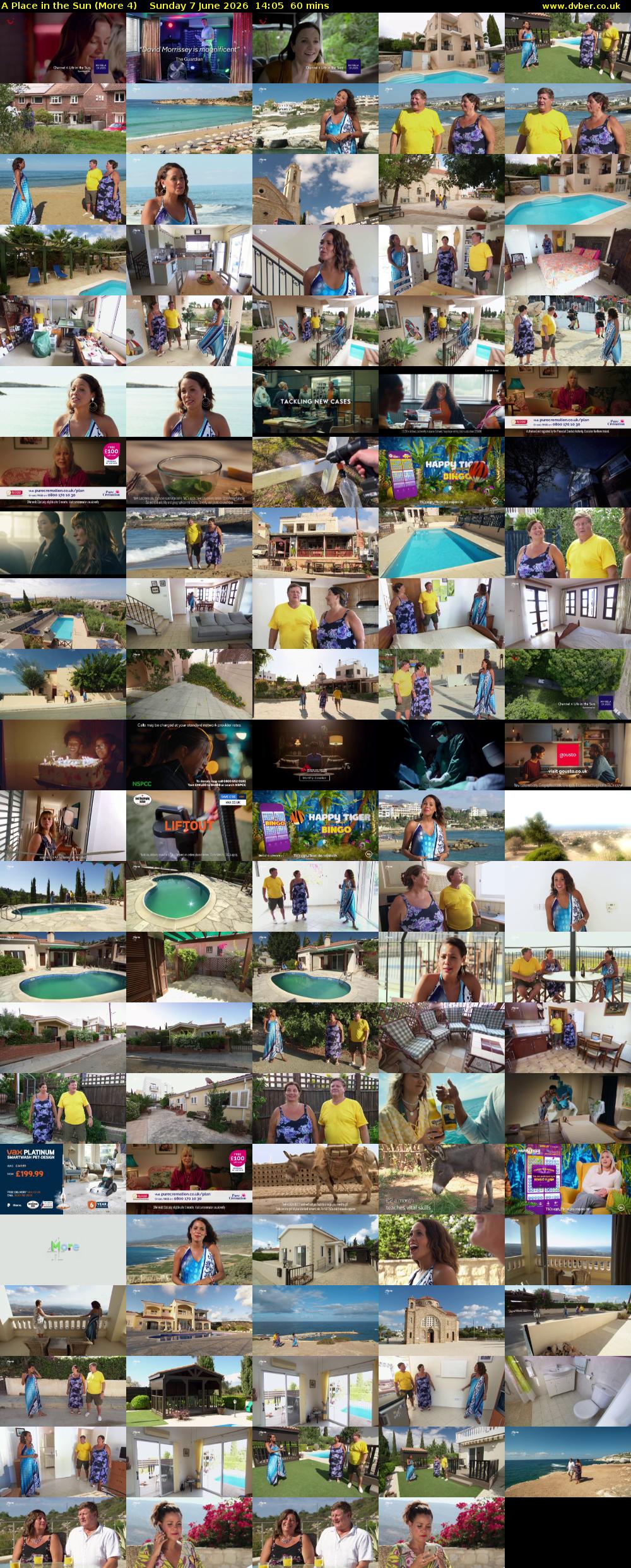 A Place in the Sun (More 4) Sunday 7 June 2026 14:05 - 15:05