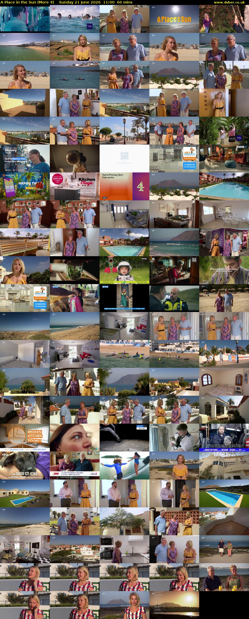 A Place in the Sun (More 4) Sunday 21 June 2026 11:00 - 12:00