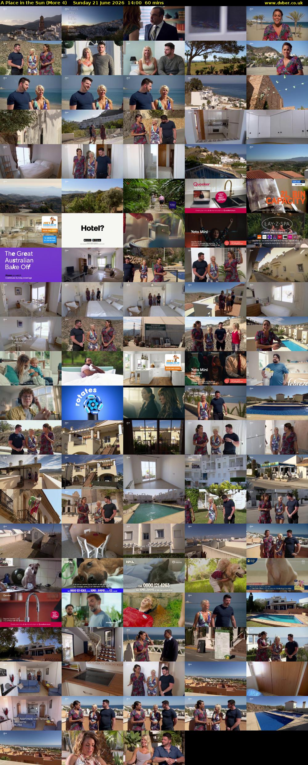 A Place in the Sun (More 4) Sunday 21 June 2026 14:00 - 15:00