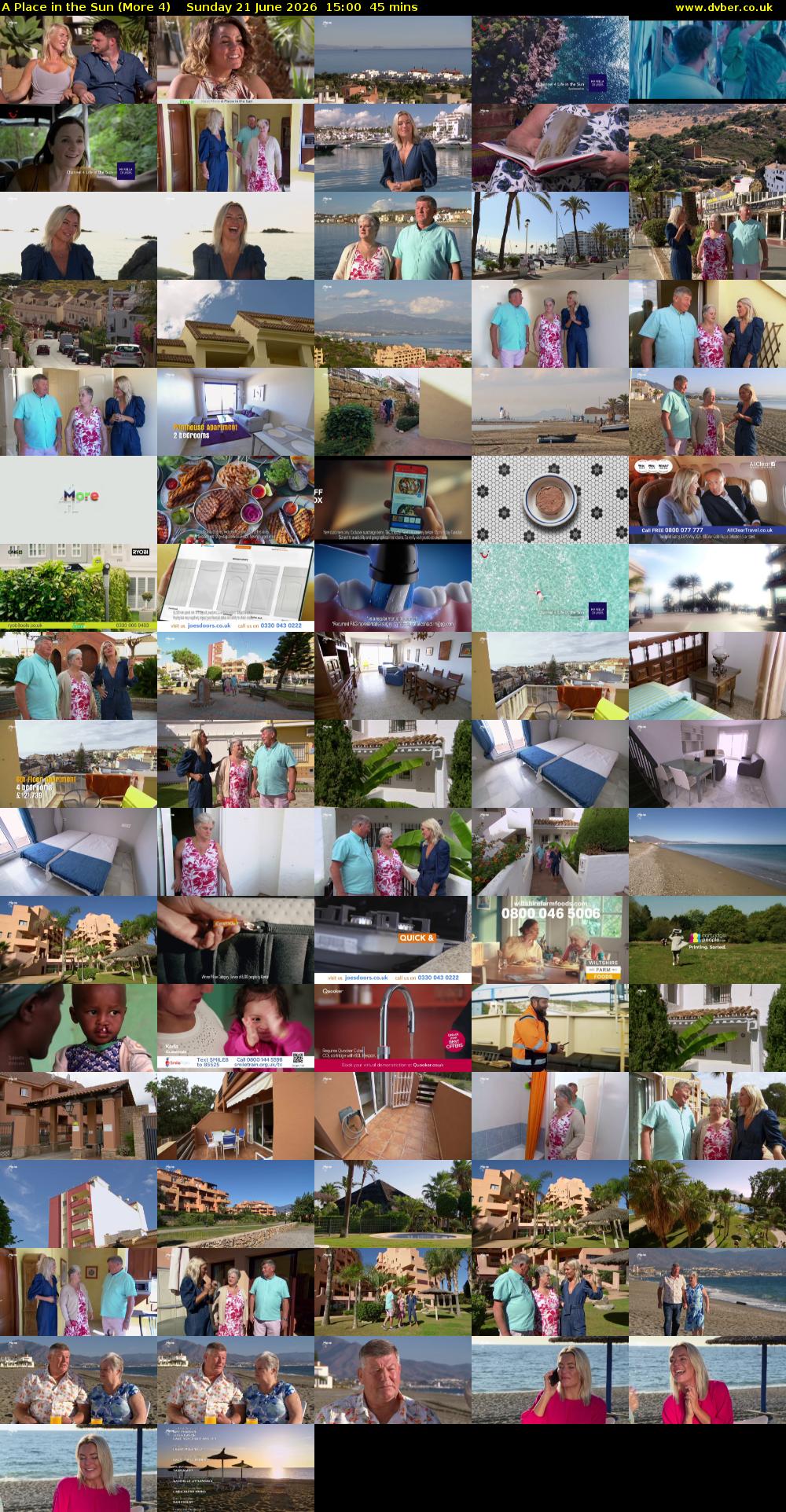 A Place in the Sun (More 4) Sunday 21 June 2026 15:00 - 15:45